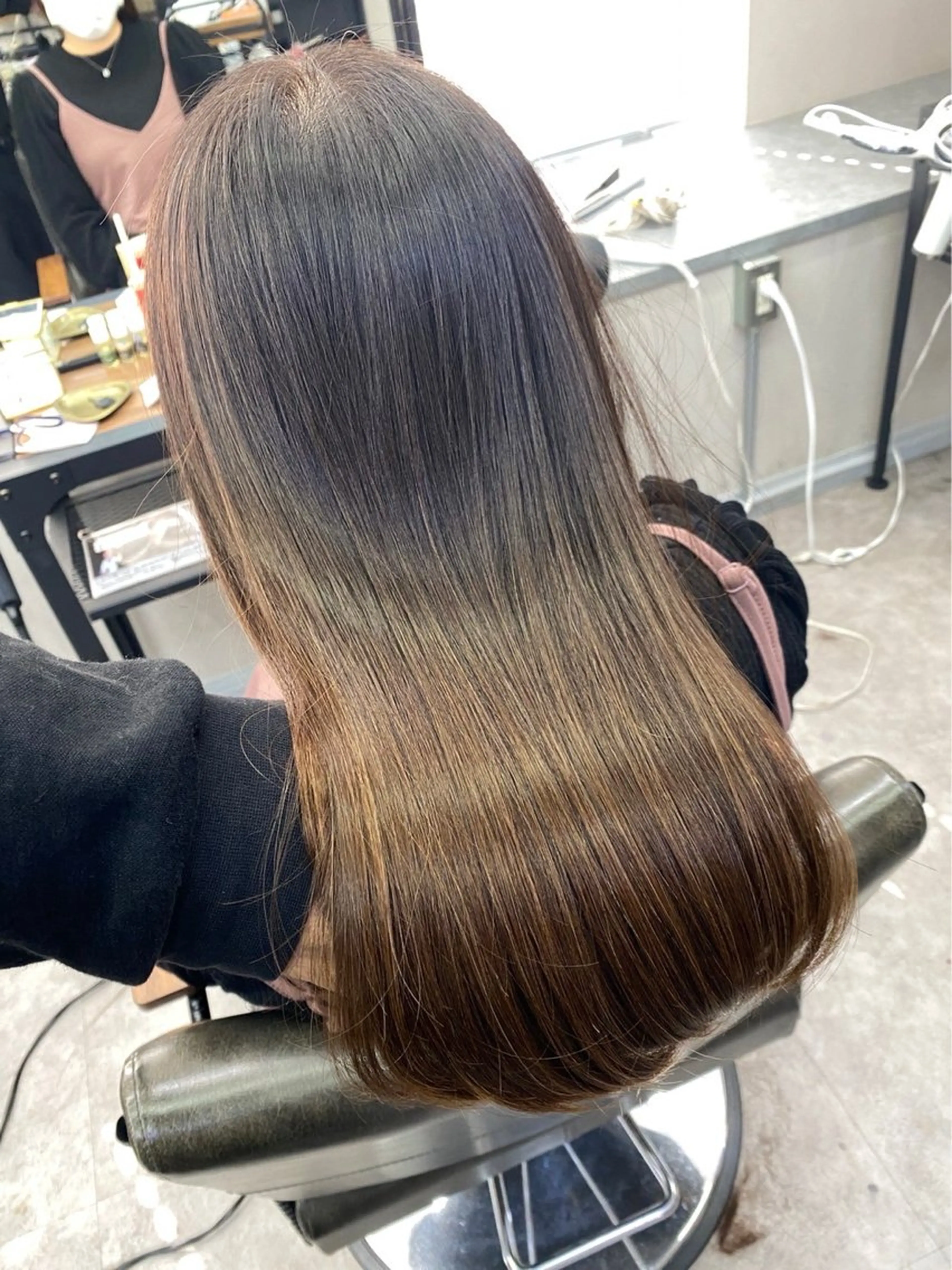 【赤嶺イチオシ‼️】自然にまとまる縮毛矯正•髪質改善ストレート¥12800の写真