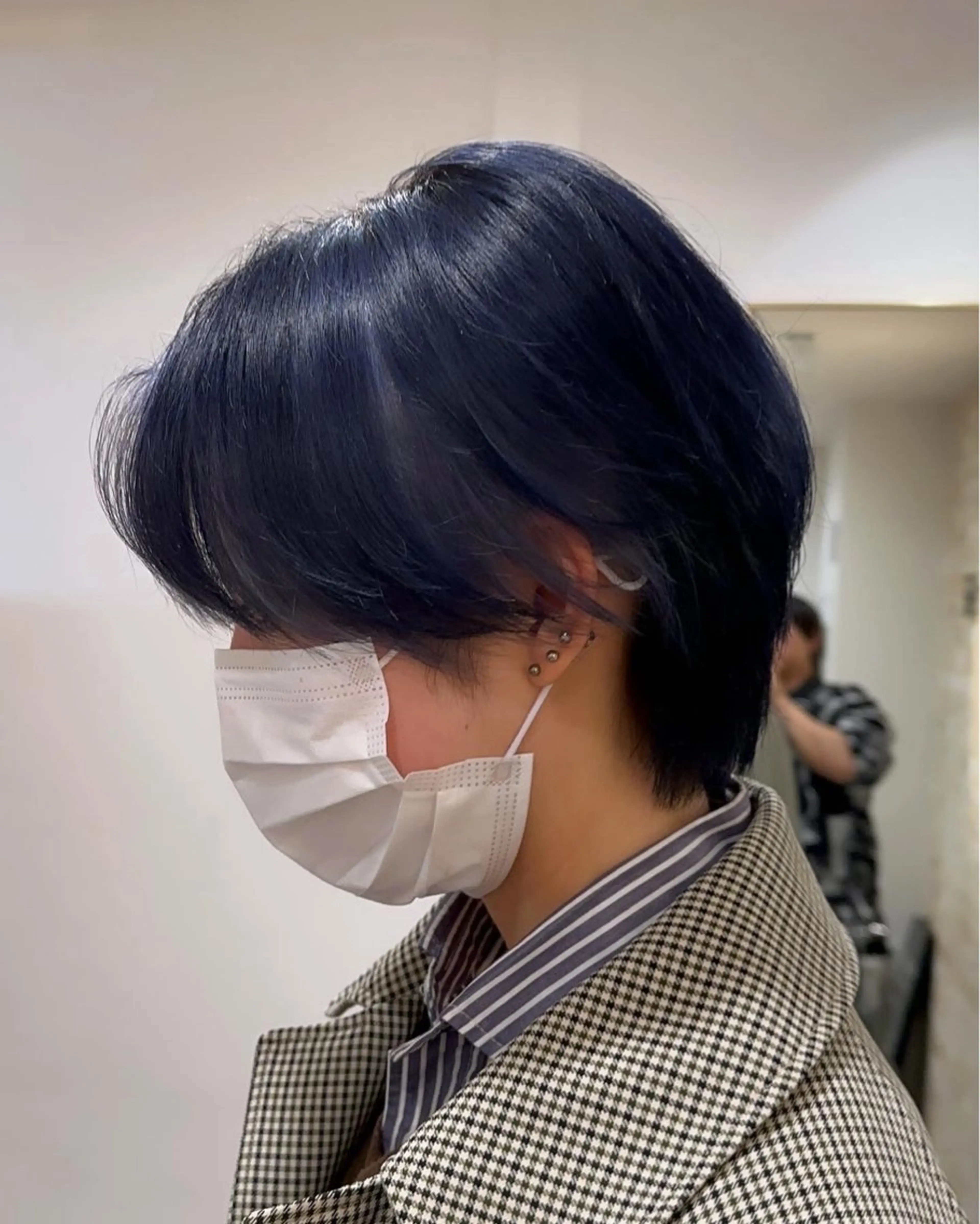 ショート ハンサムショート かきあげバング ショートヘア ショート/レイヤー/ ボブ/安本和史のヘアスタイル