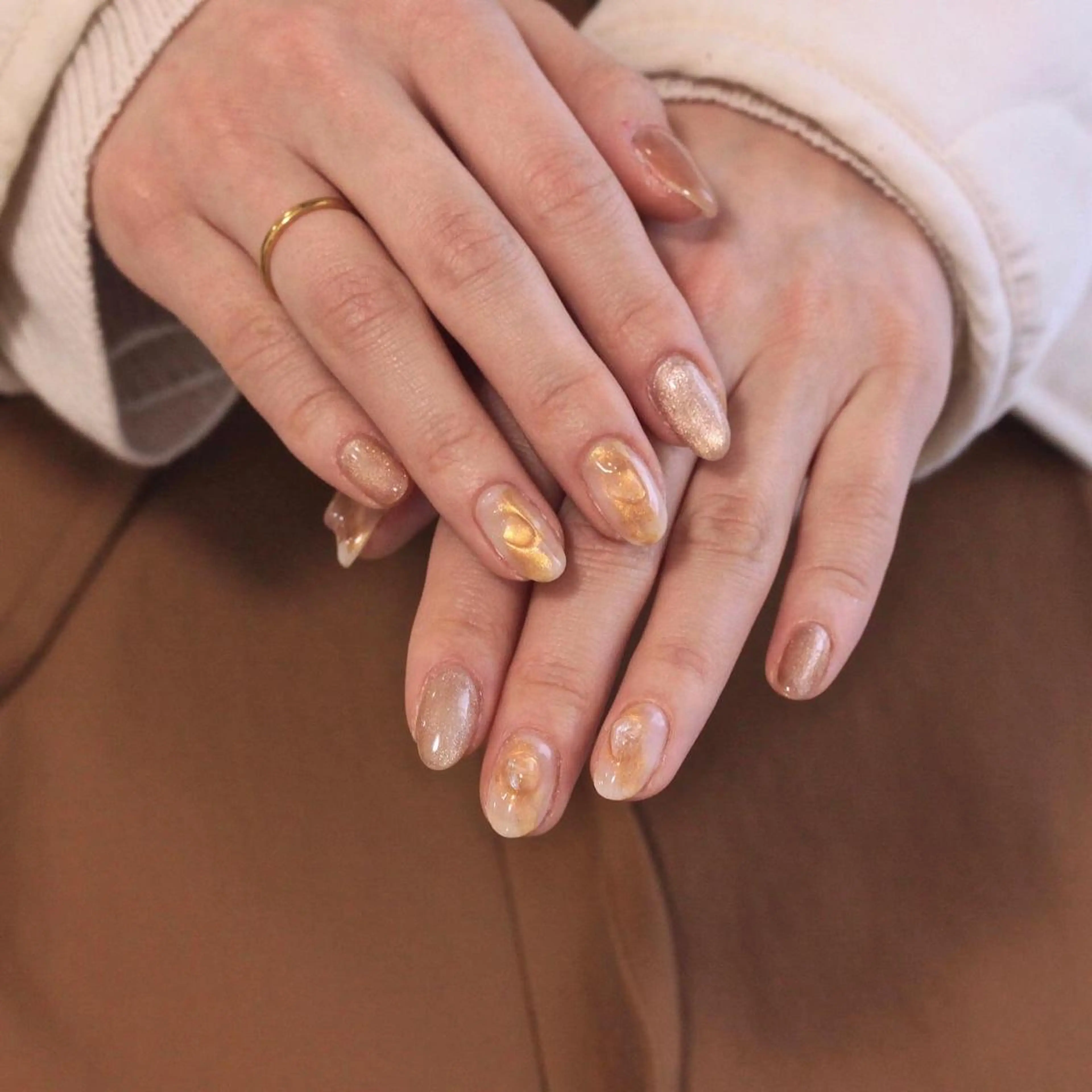 ネイル クリアネイル ストーンネイル ハンドネイル Elio所属・Elio 国泰寺のネイルデザイン