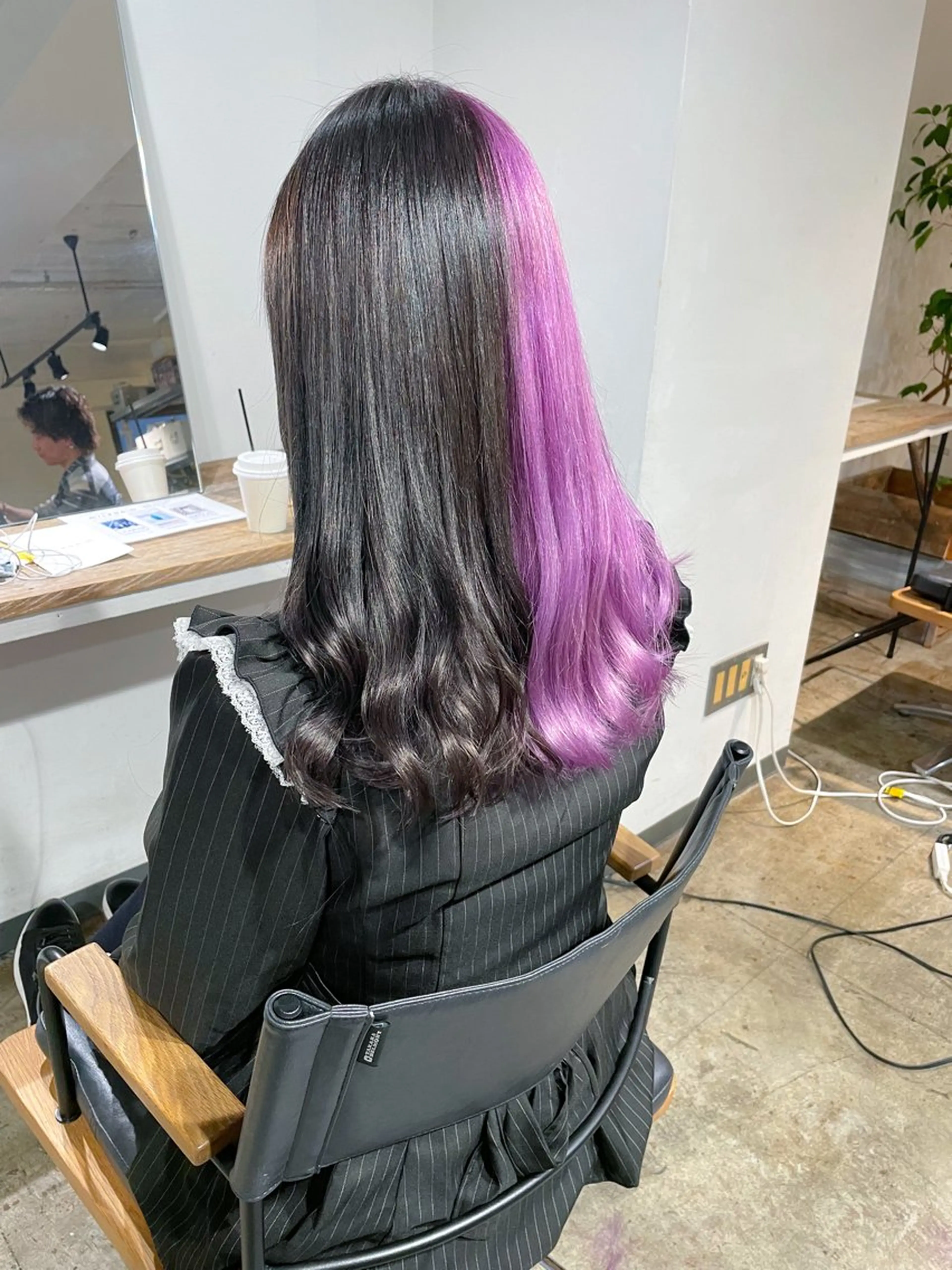 カラー ツートーンカラー ヘアカラー トリートメント ハイトーン/レイヤー /ケアブリーチ石川治のヘアスタイル