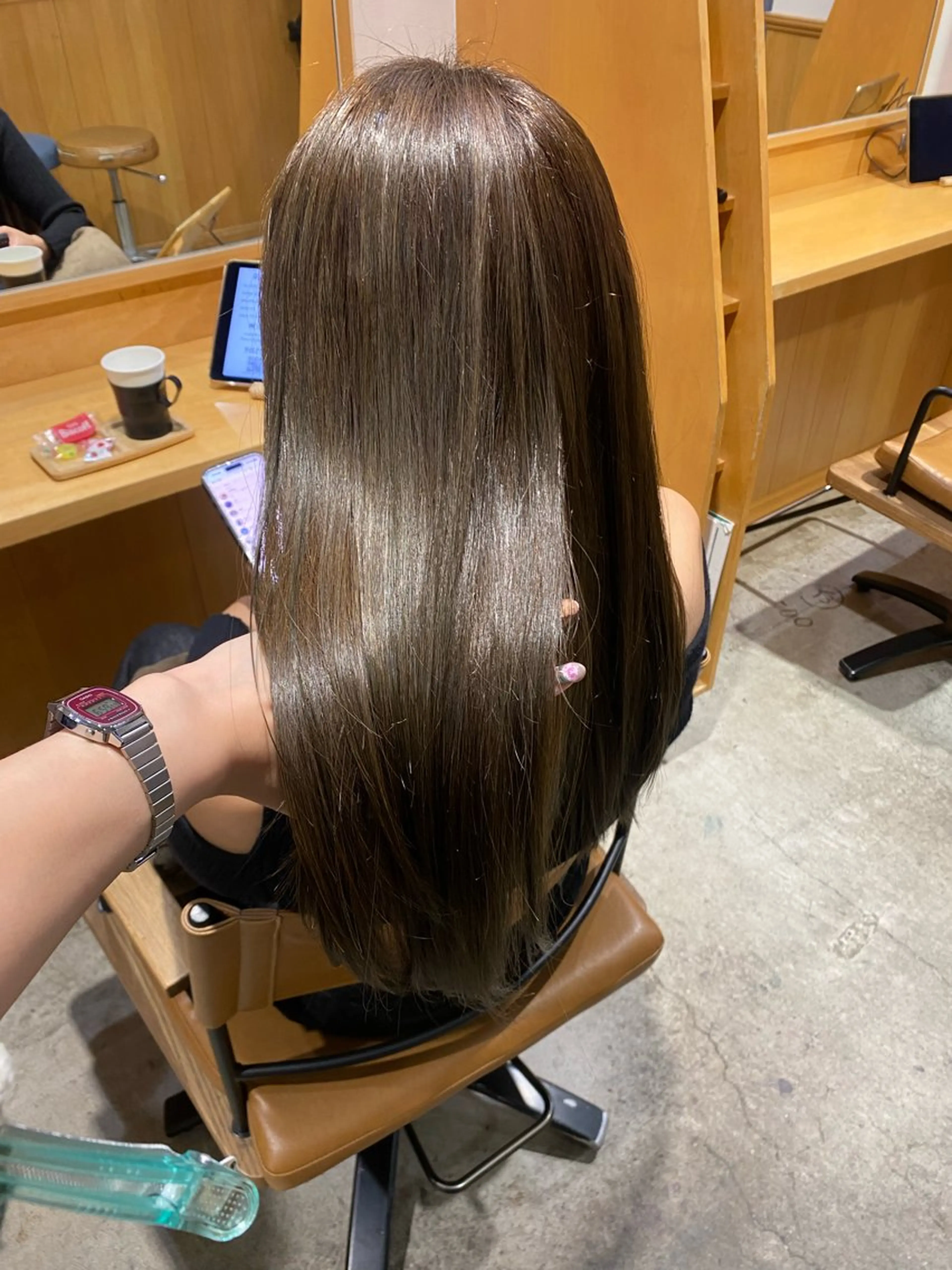 セミロング ヘアカラー トリートメント GINZARay2 風本朱里🐥のヘアスタイル