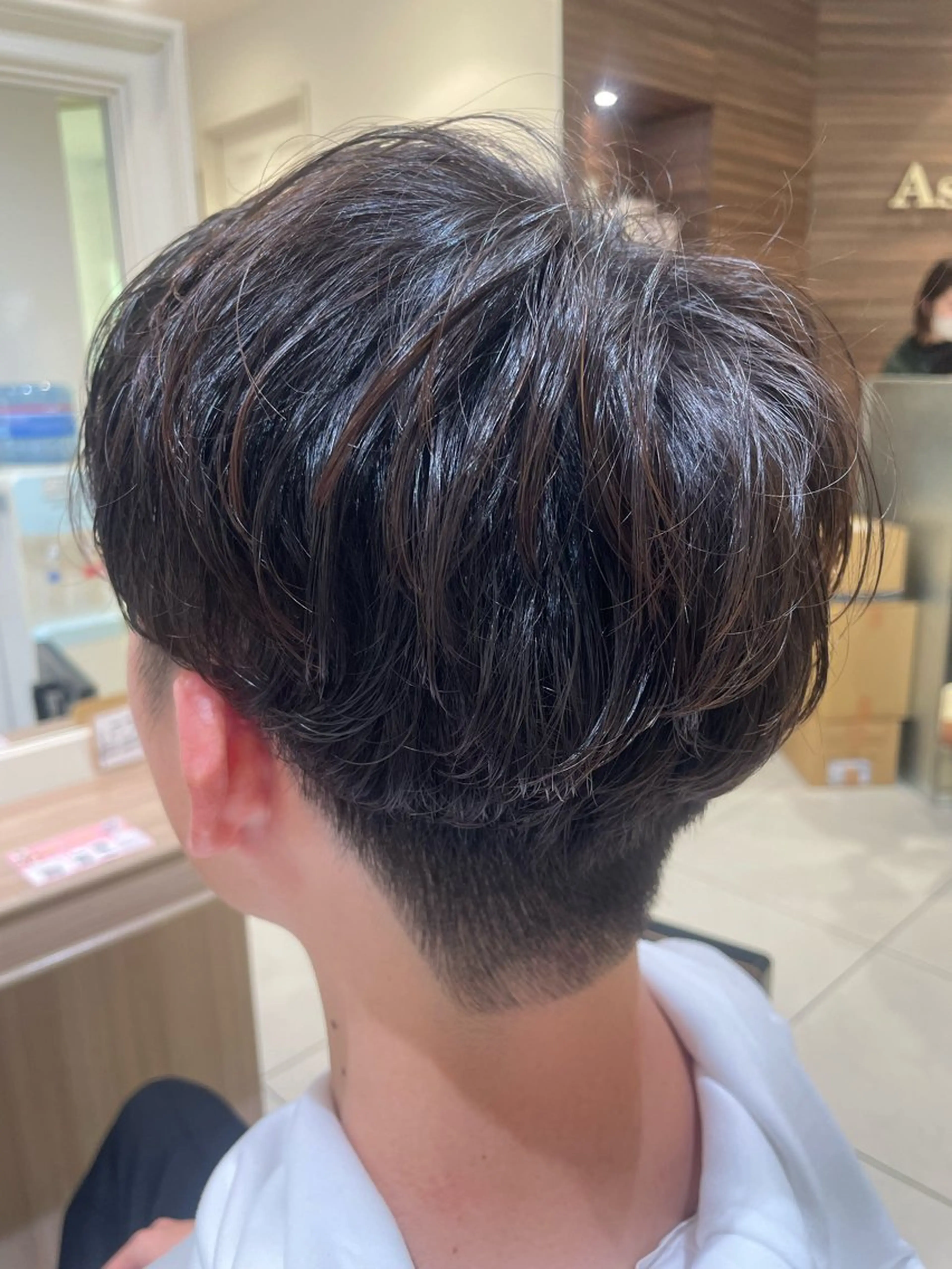 ショート パーマ メンズ カット パーマ 韓国ヘアメイク🎀/ 縮毛矯正✨山本媛香のヘアスタイル