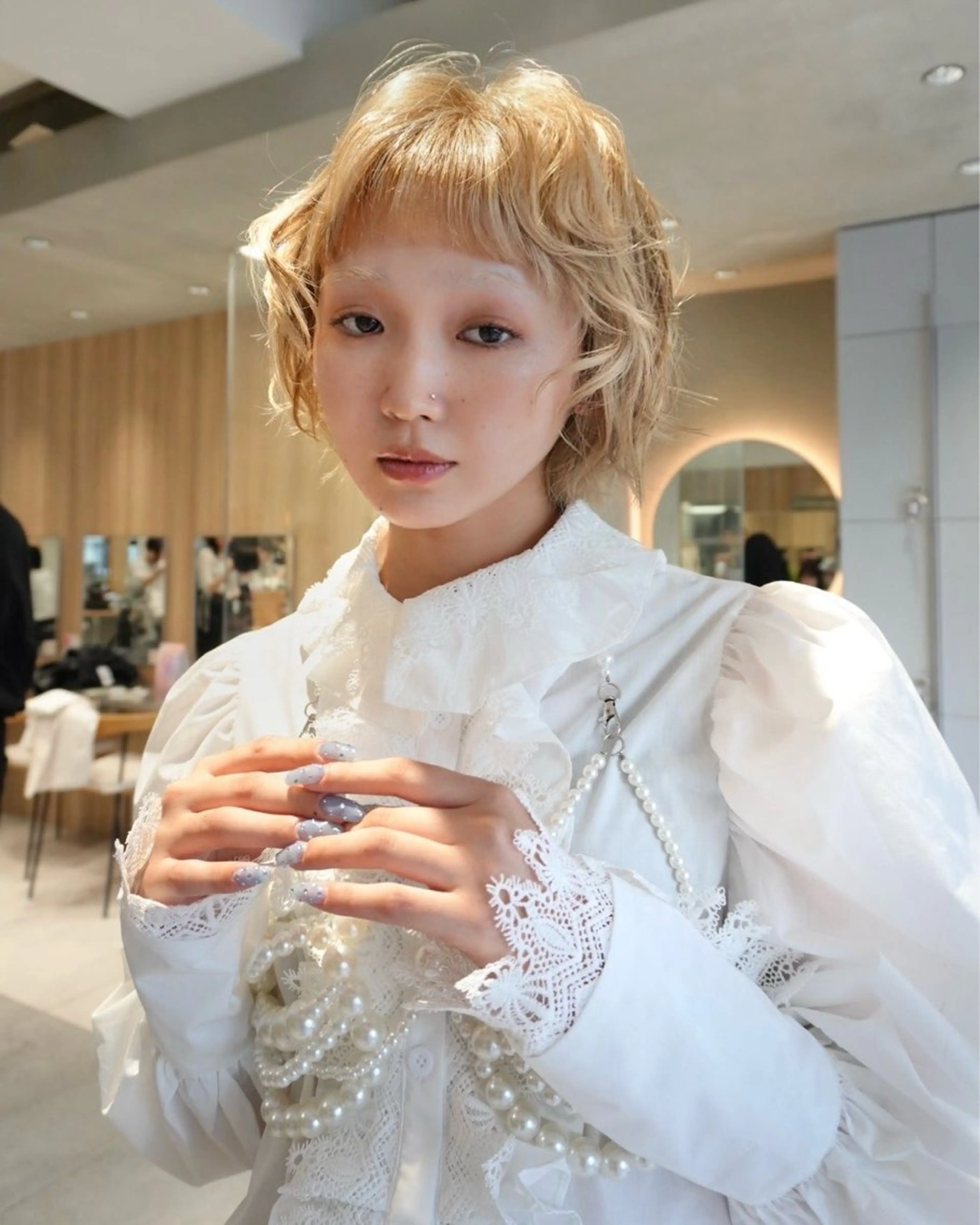 カラー ハイトーンカラー MINX 髙田凜々子 艶髪/ハイトーンのヘアスタイル