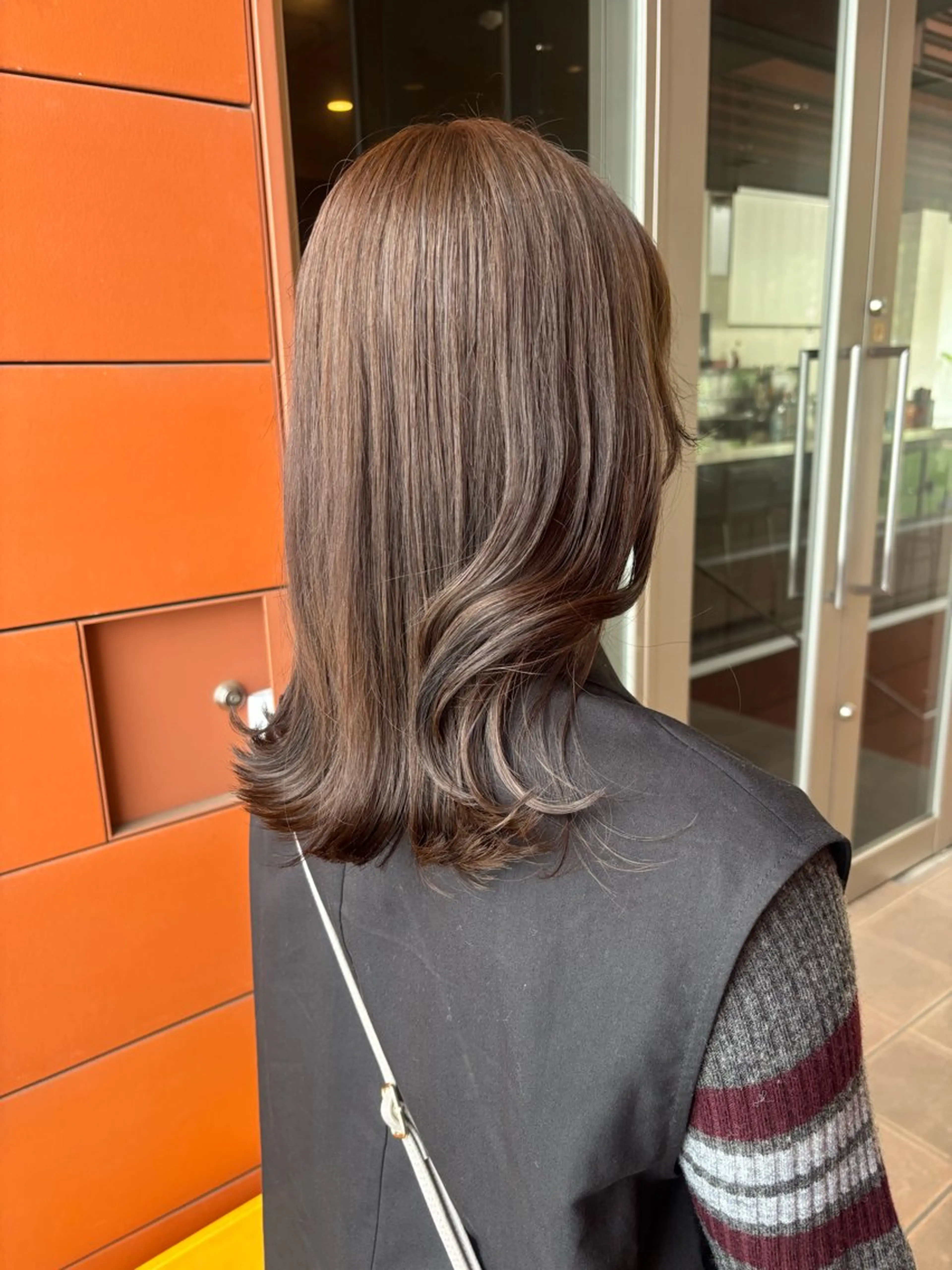カラー ブラウンカラー ケアカラー 透明感カラー オレンジ 髪質改善 miyu/ボブ/ 透明感カラー/栄のヘアスタイル