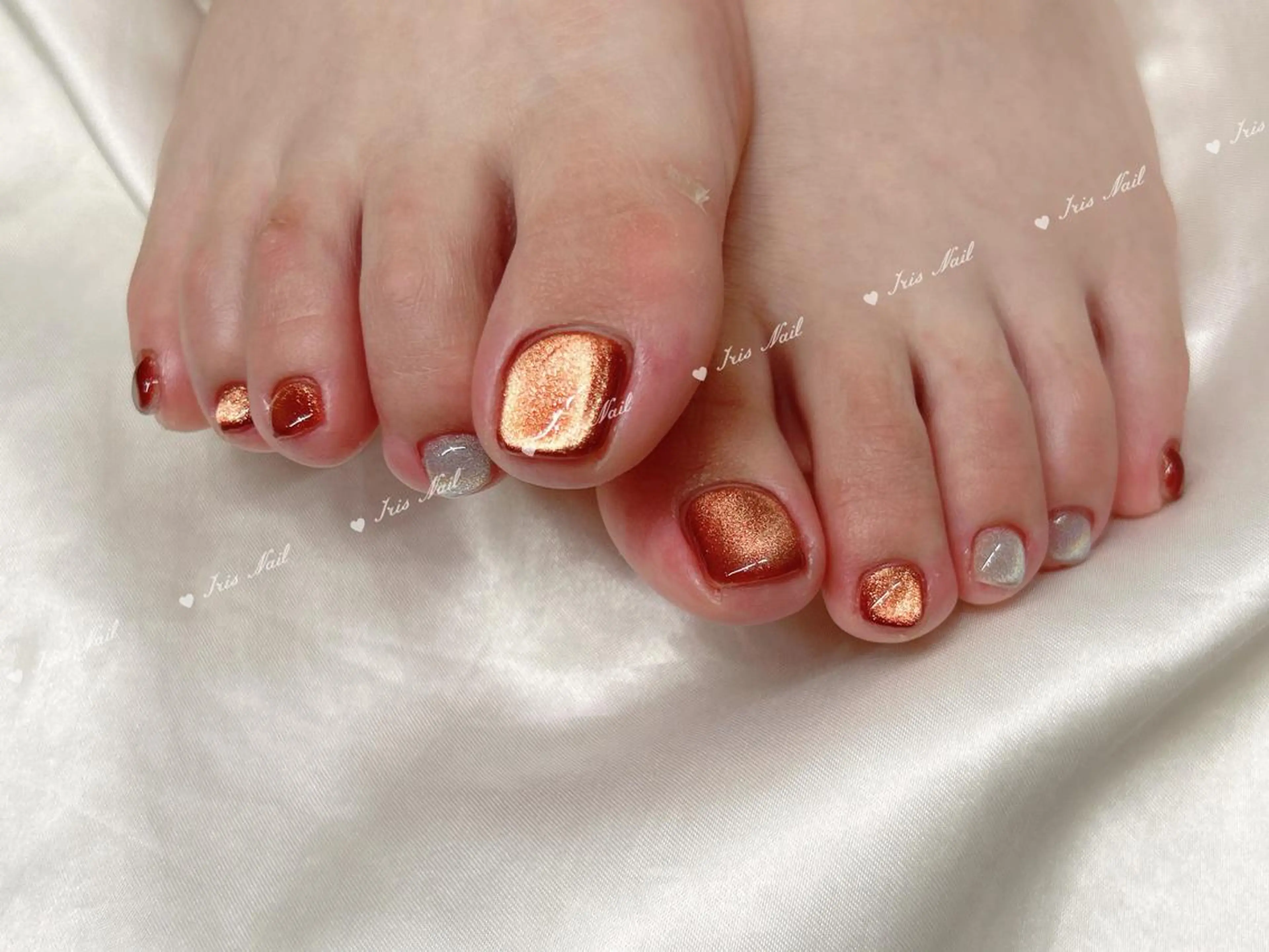 ネイル マグネットネイル フットネイル IRIS NAIL大塚のネイルデザイン