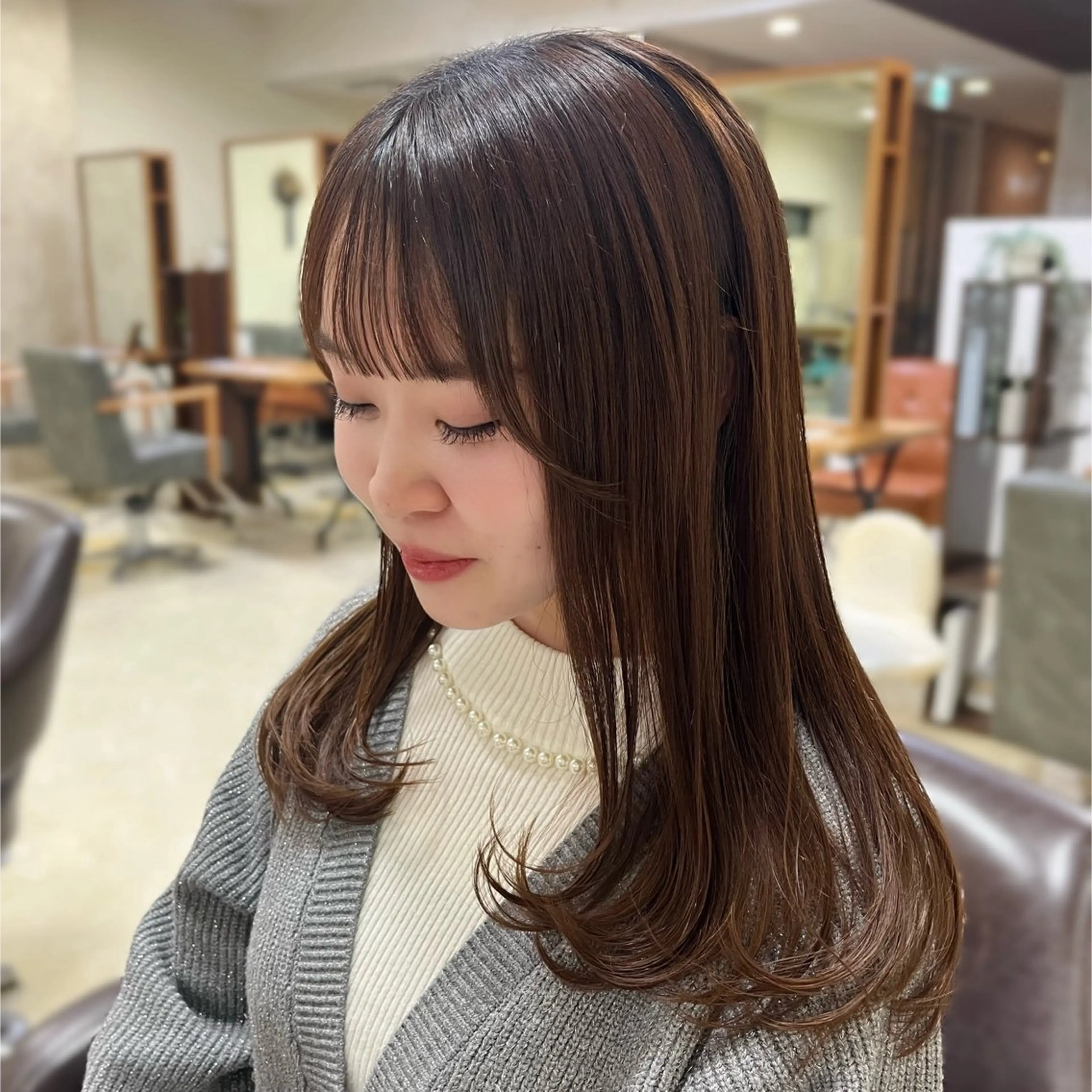 全体cut➕ワンカラー🩷➕トリートメント🤍お得なset料金です❕の写真