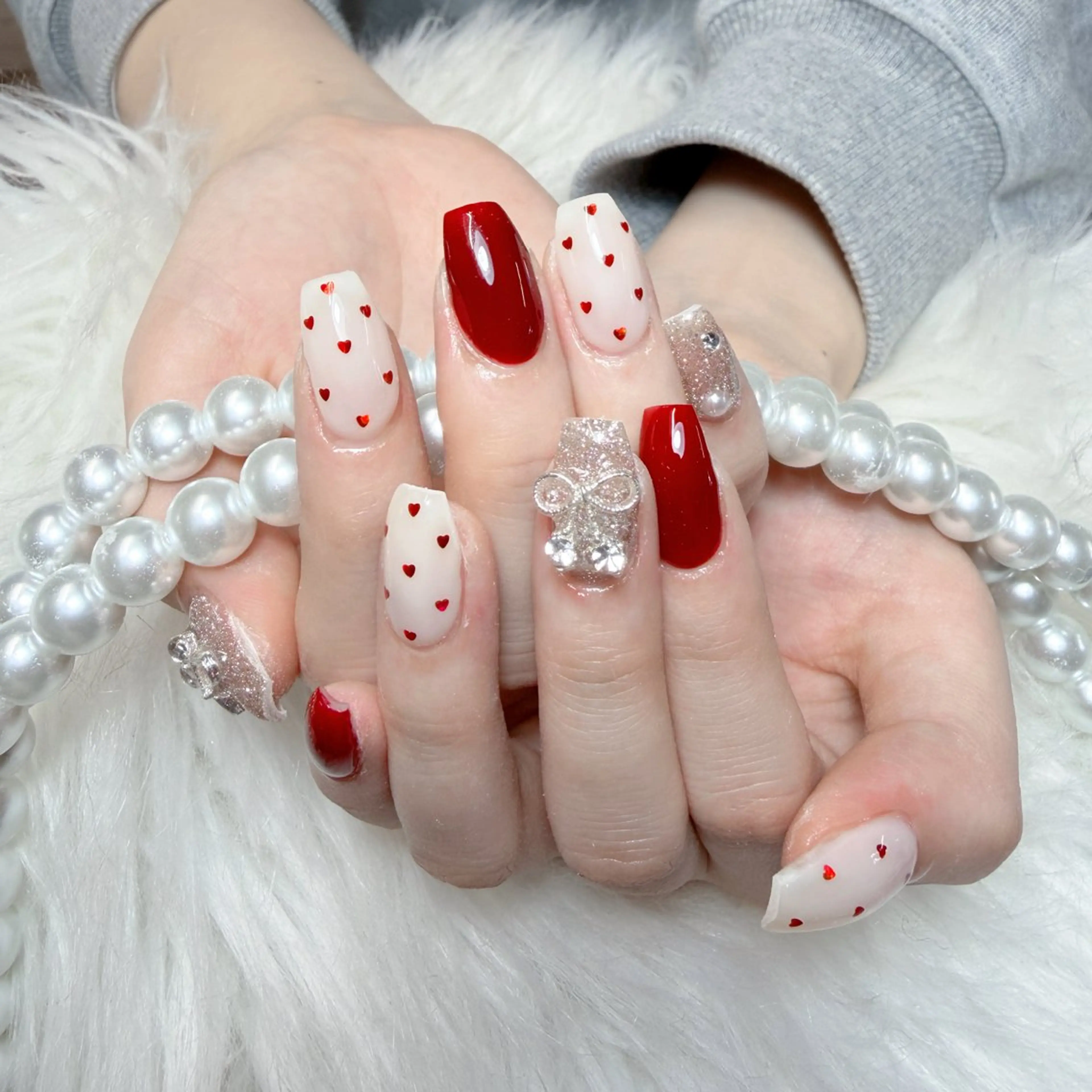 ネイル ハンドネイル 🧸yuki🍯 パラジェル取扱店🐝のネイルデザイン