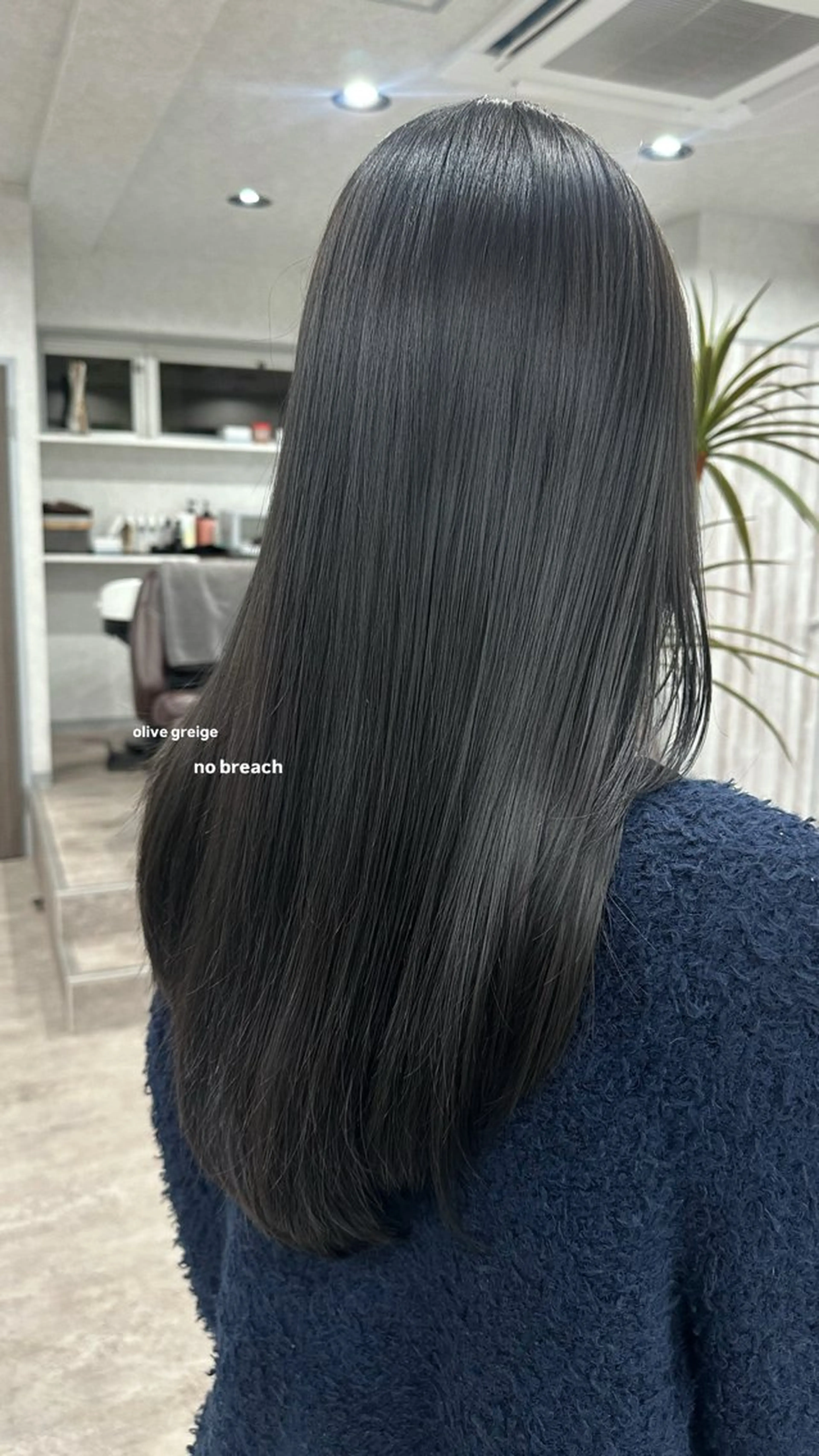 ロング カラー ヘアカラー トリートメント v-lab studio所属・韓国レイヤーカット/ 艶カラー/ noaのヘアスタイル