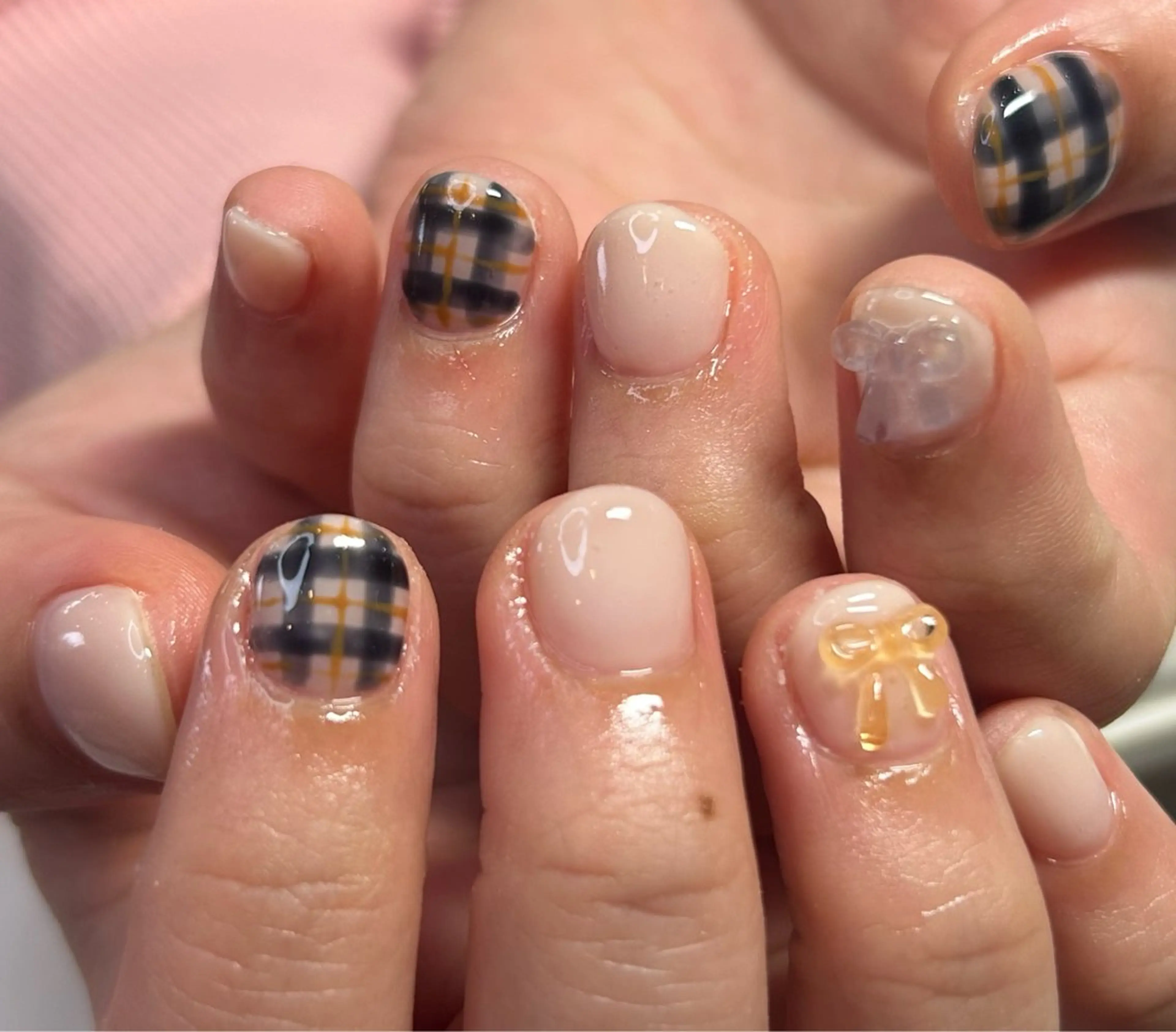 ネイル ショートネイル ハンドネイル ステラマリス 上山のネイルデザイン