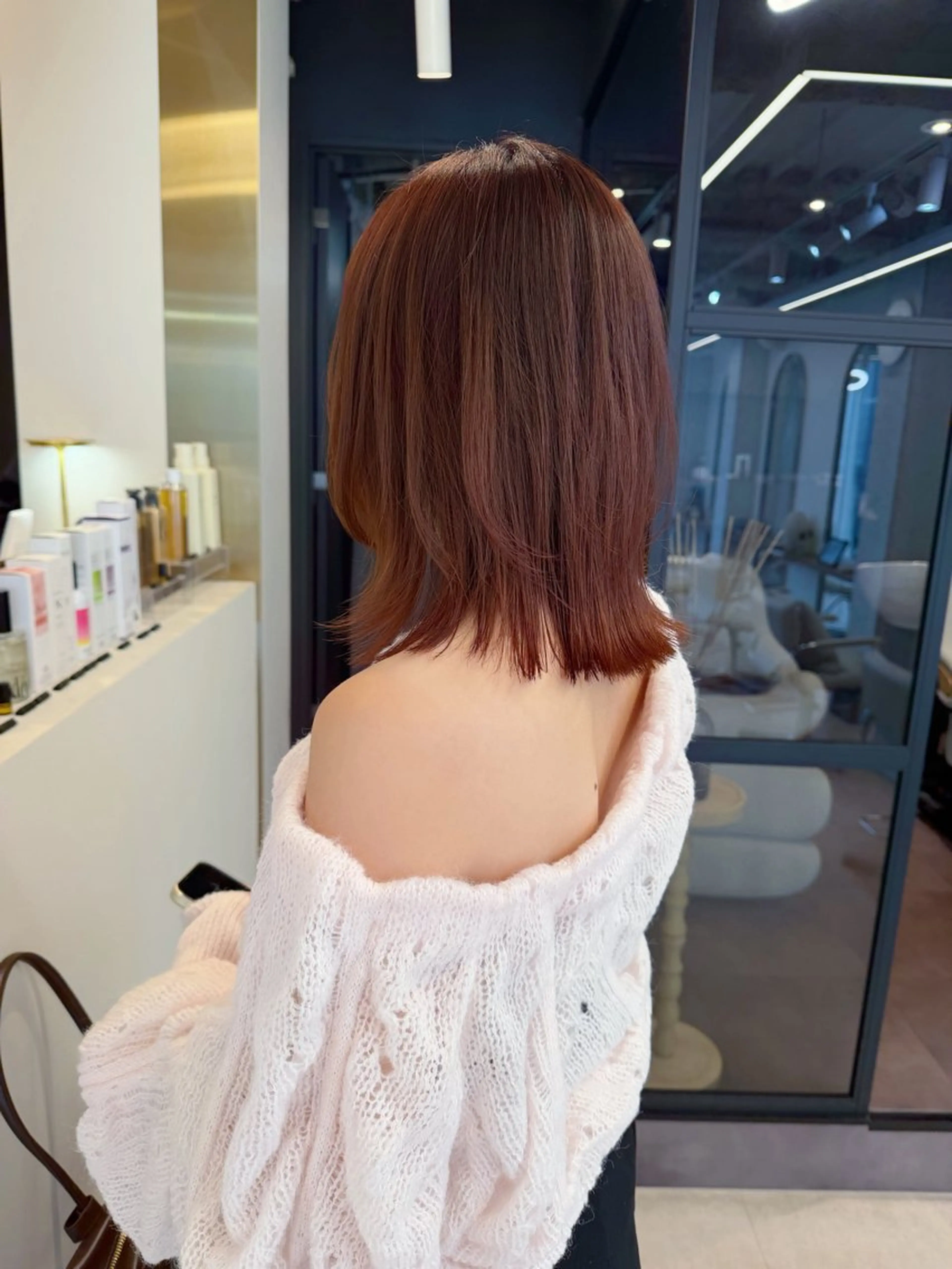 ミディアム 🤍 akaneのヘアスタイル