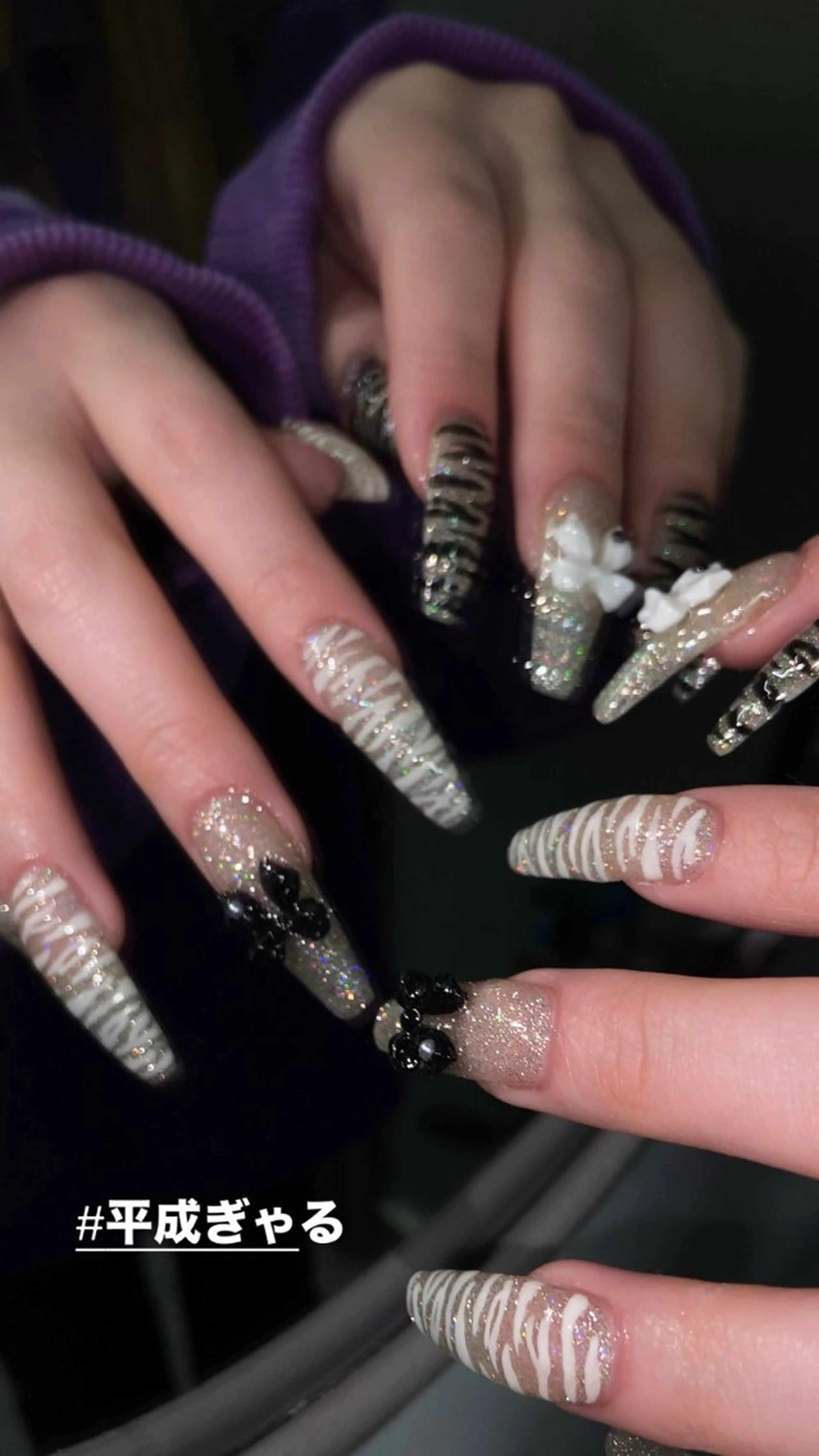 ネイル 長さ出し ハンドネイル 💎ラピスラズリ💎 rionaのネイルデザイン