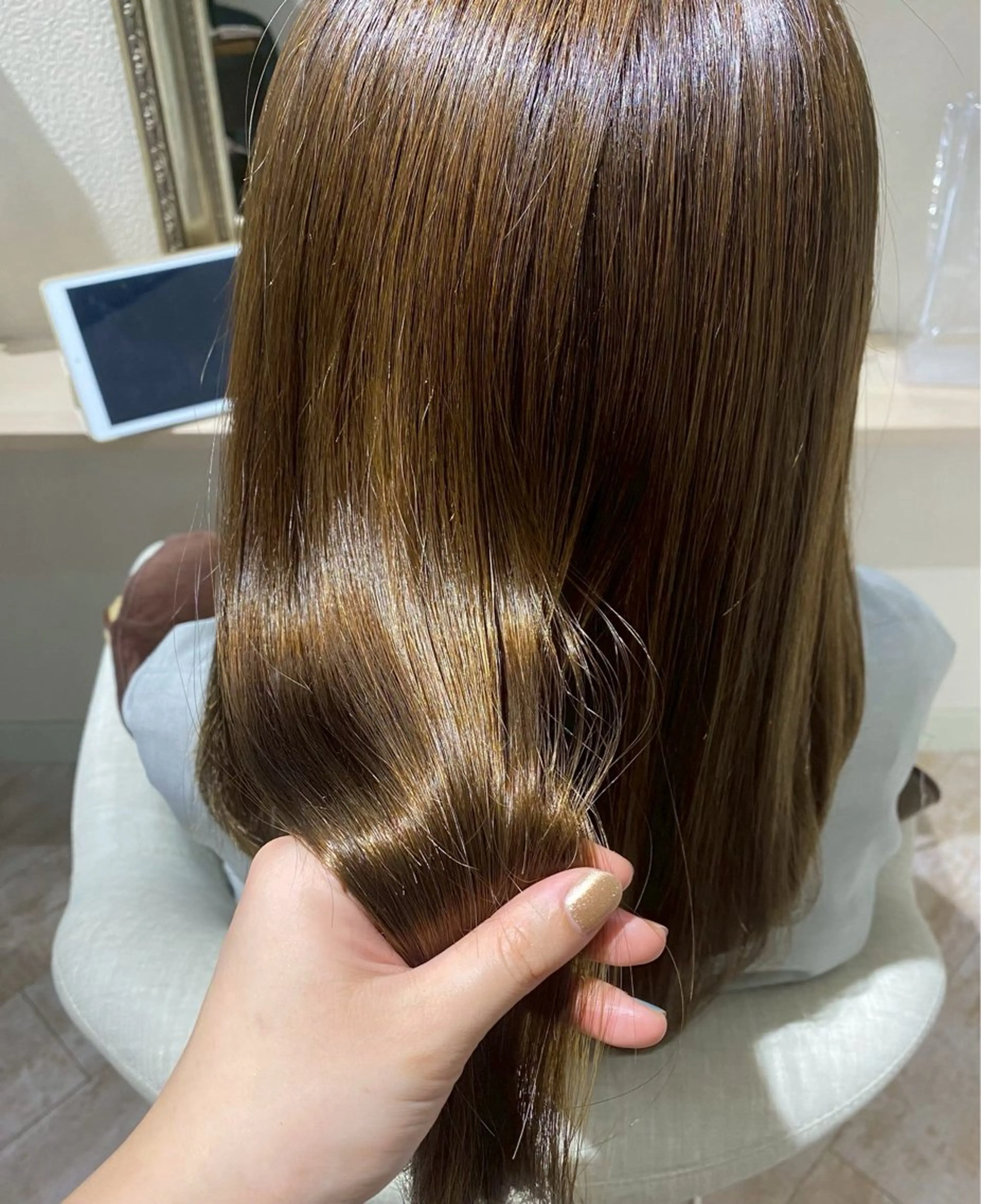 ロング カラー 縮毛矯正 ヘアカラー beauty&free HACHI所属・山本優音 /✨透明感カラー✨のヘアスタイル