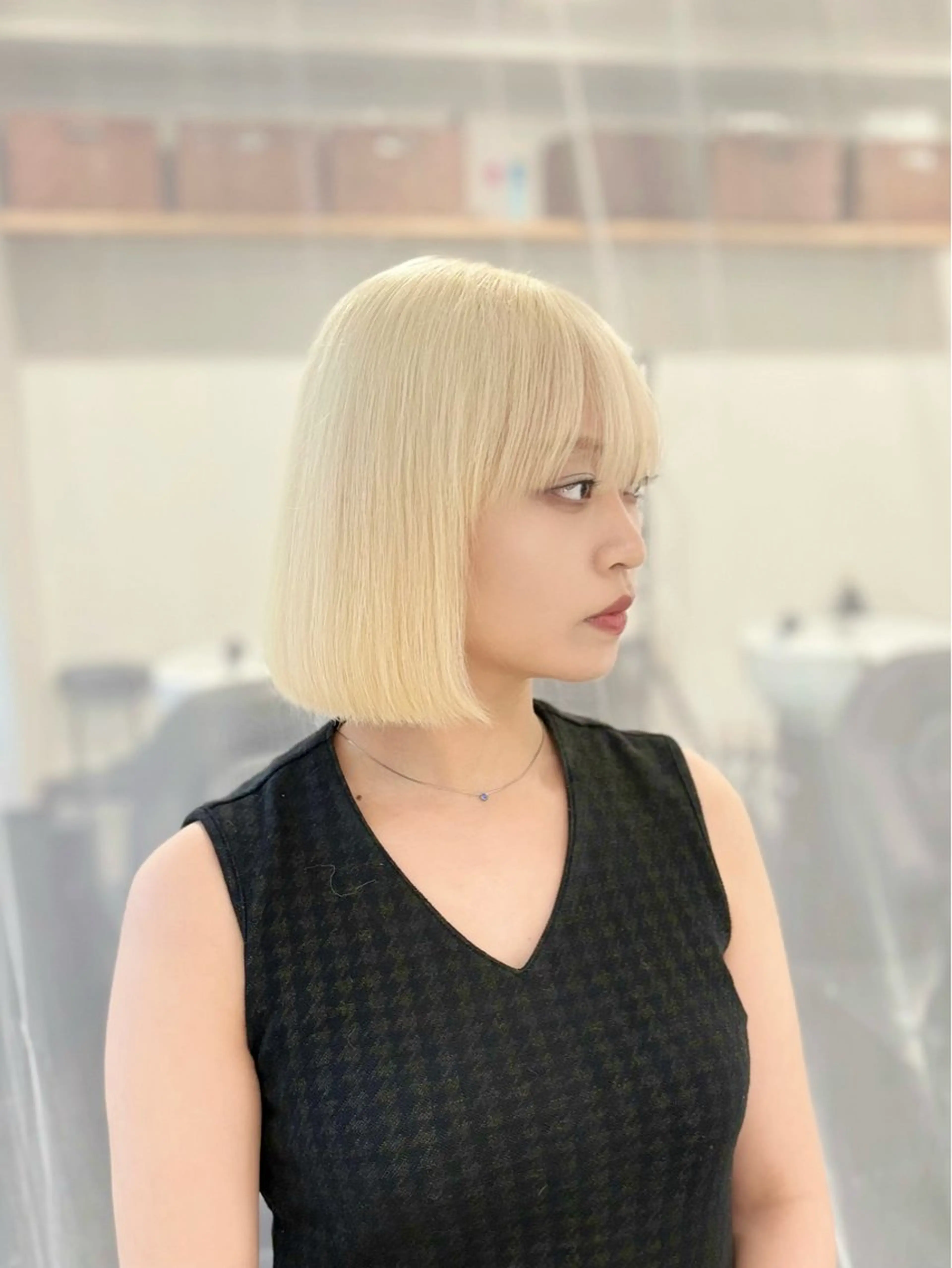 ミディアム カラー ヘアカラー トリートメント GaKu/ハイトーン /ブリーチ/ブロンドのヘアスタイル