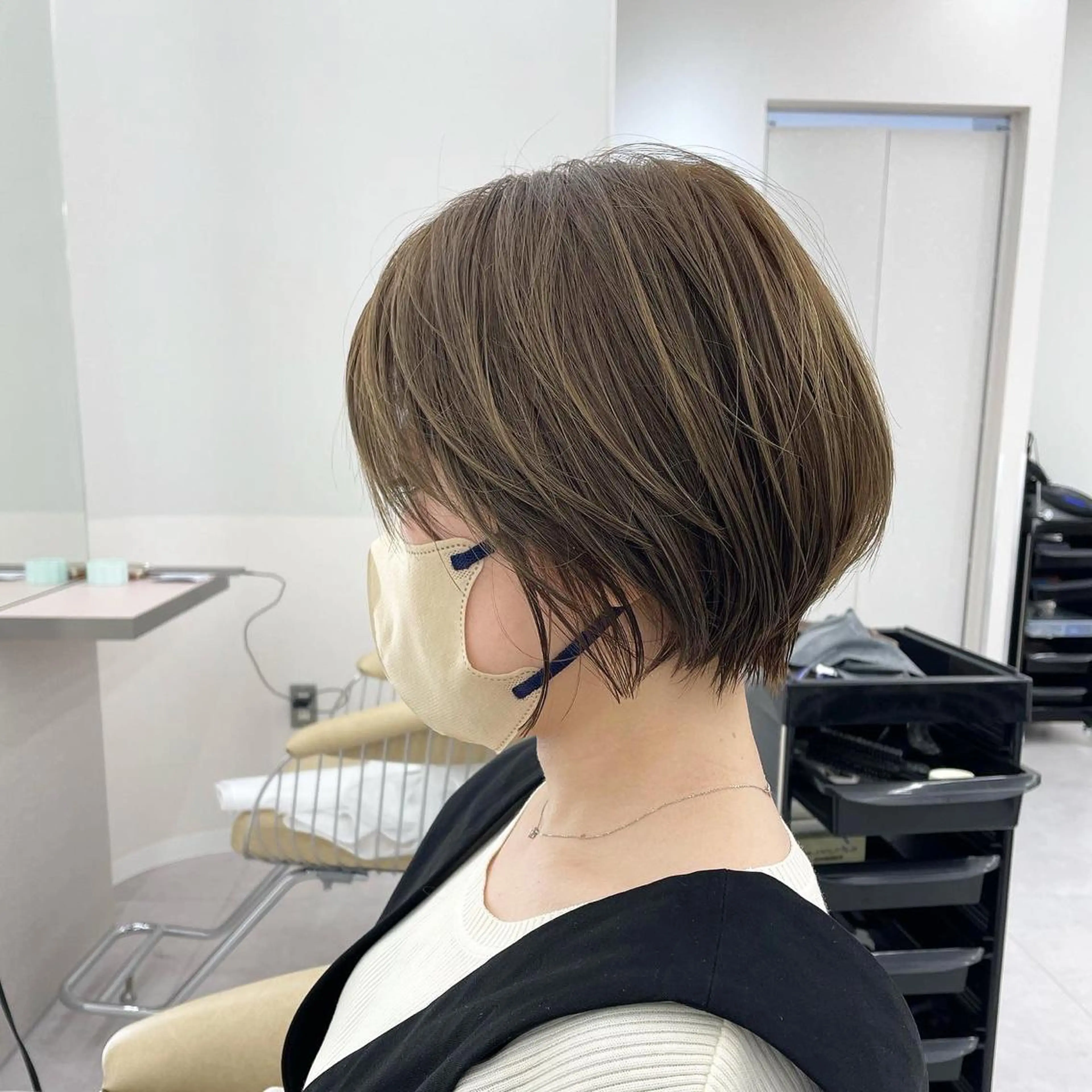 ショート カラー ショートボブ ショートレイヤー ハンサムショート ボブ 髪質改善 カット ヘアカラー トリートメント ヘッドスパ 木原良 (キハラ リョウ)のヘアスタイル