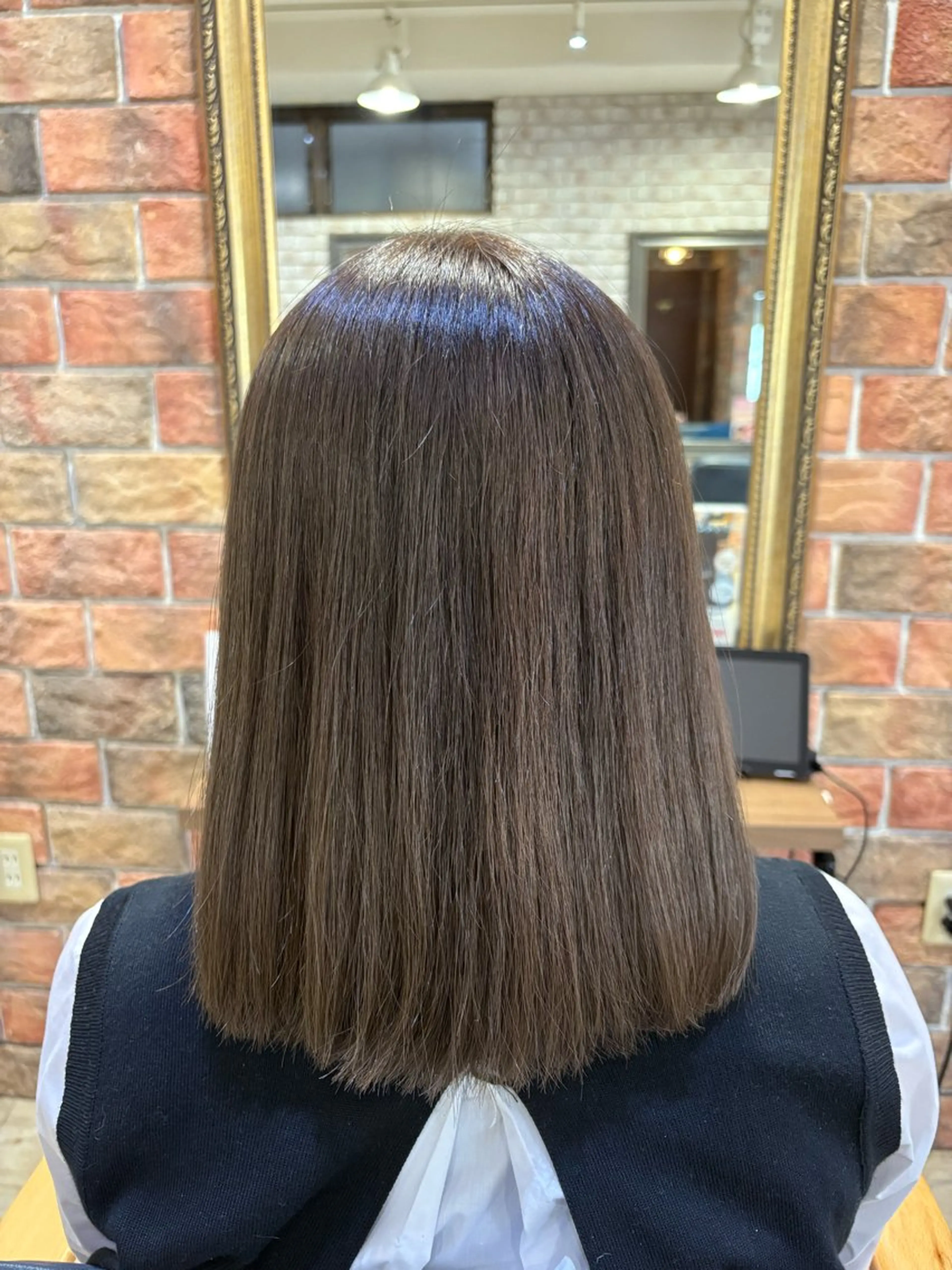 ミディアム カラー ベージュカラー ブラウンカラー 田中 元規のヘアスタイル