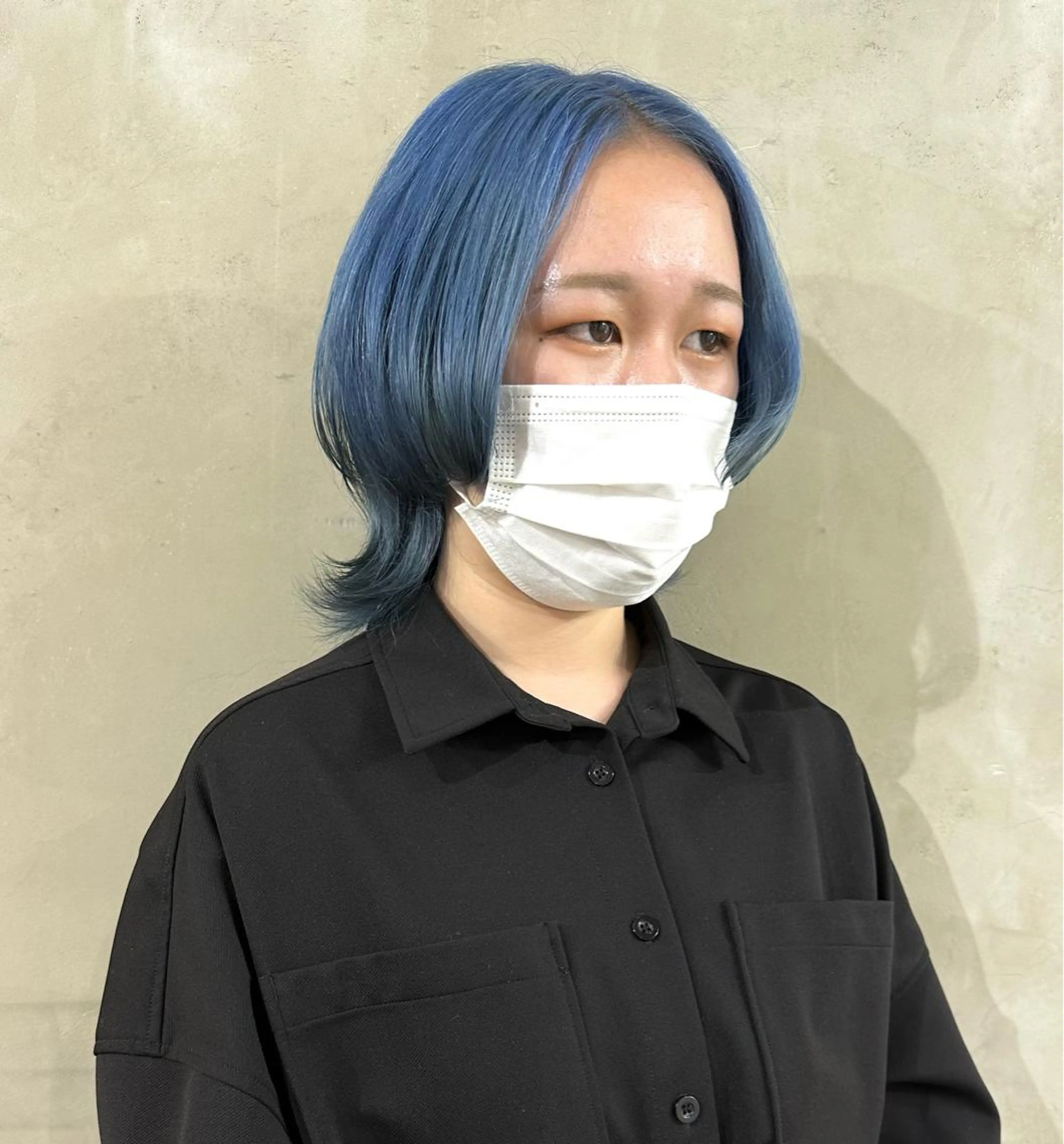 ミディアム カラー パーマ ヘアアレンジ メンズ 抜きっぱなしブロンド ササキカズマのヘアスタイル