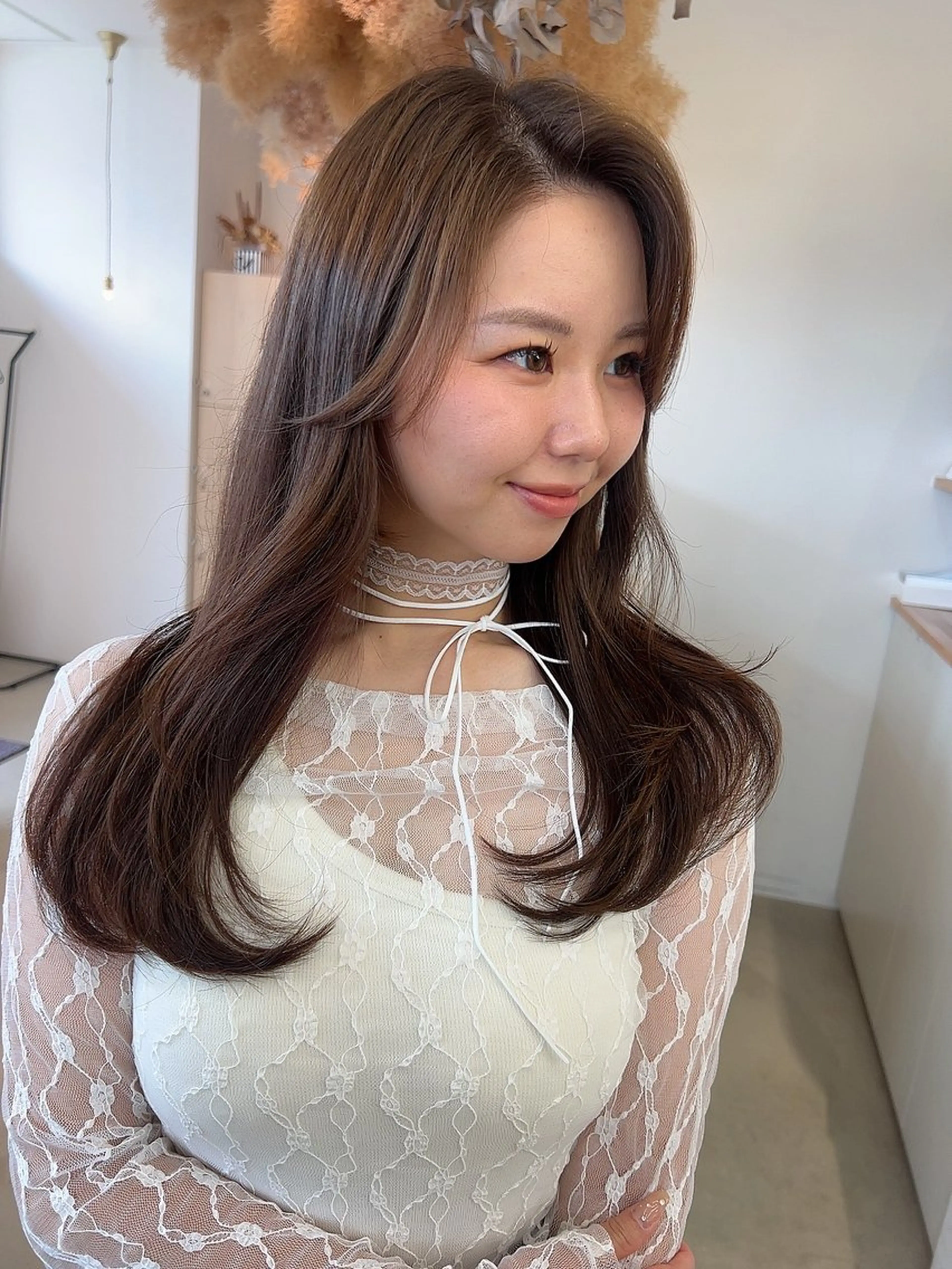 ロング 縮毛矯正 トリートメント vince. moekoのヘアスタイル