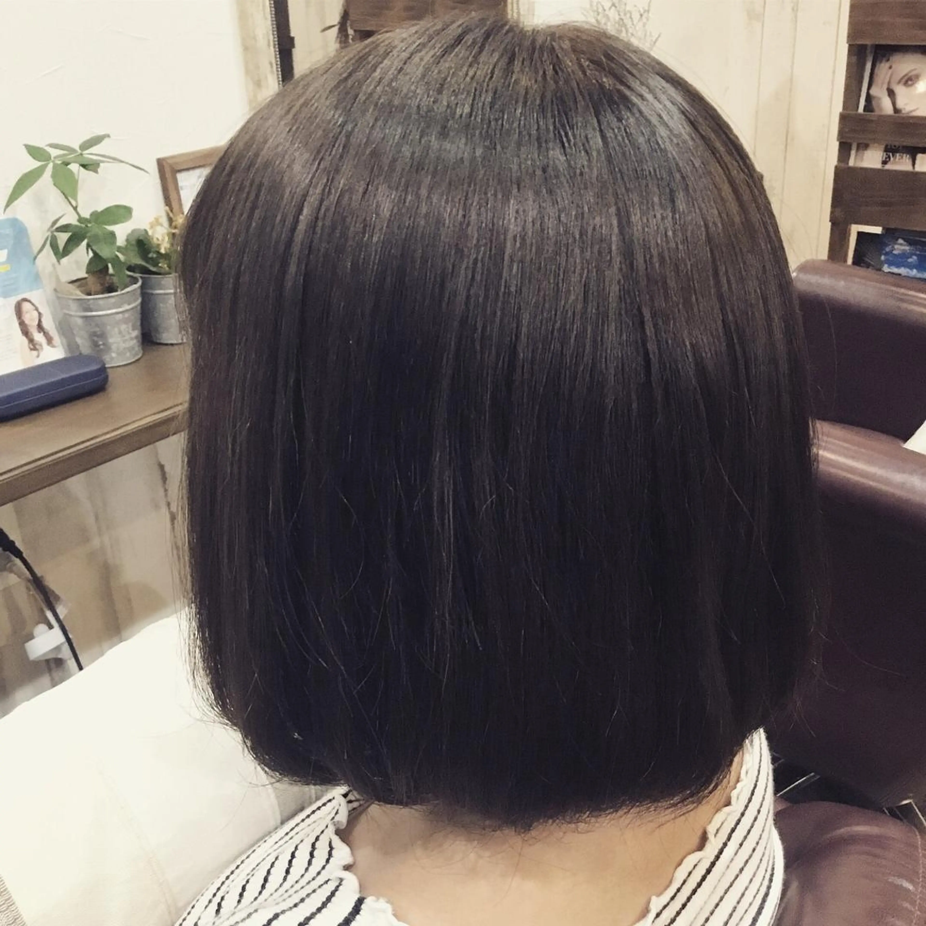 ミディアム カラー パーマ 金崎 新吾のヘアスタイル