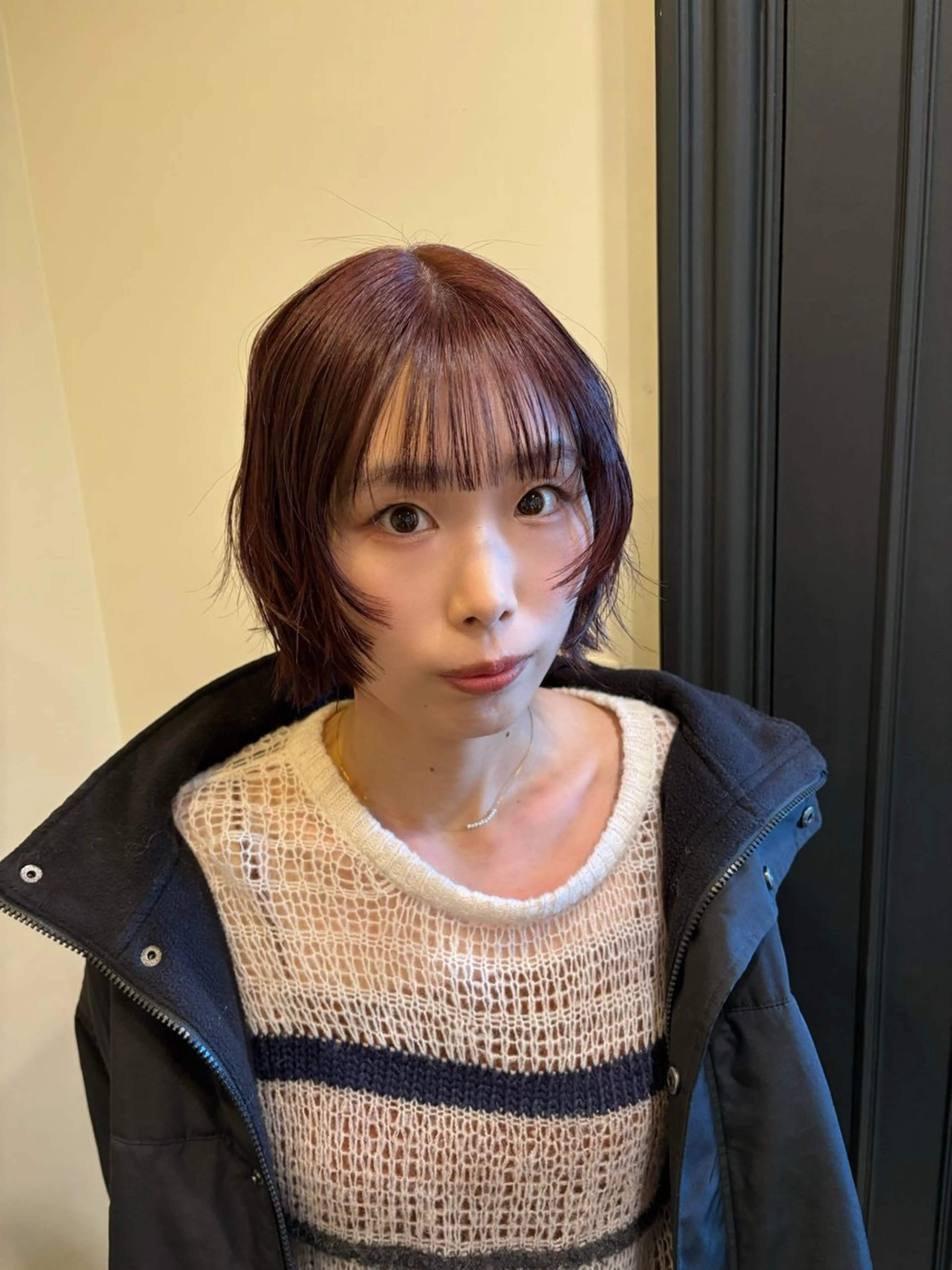 ショート カラー ヘアカラー トリートメント しおり🍬 KOKORO🤍のヘアスタイル