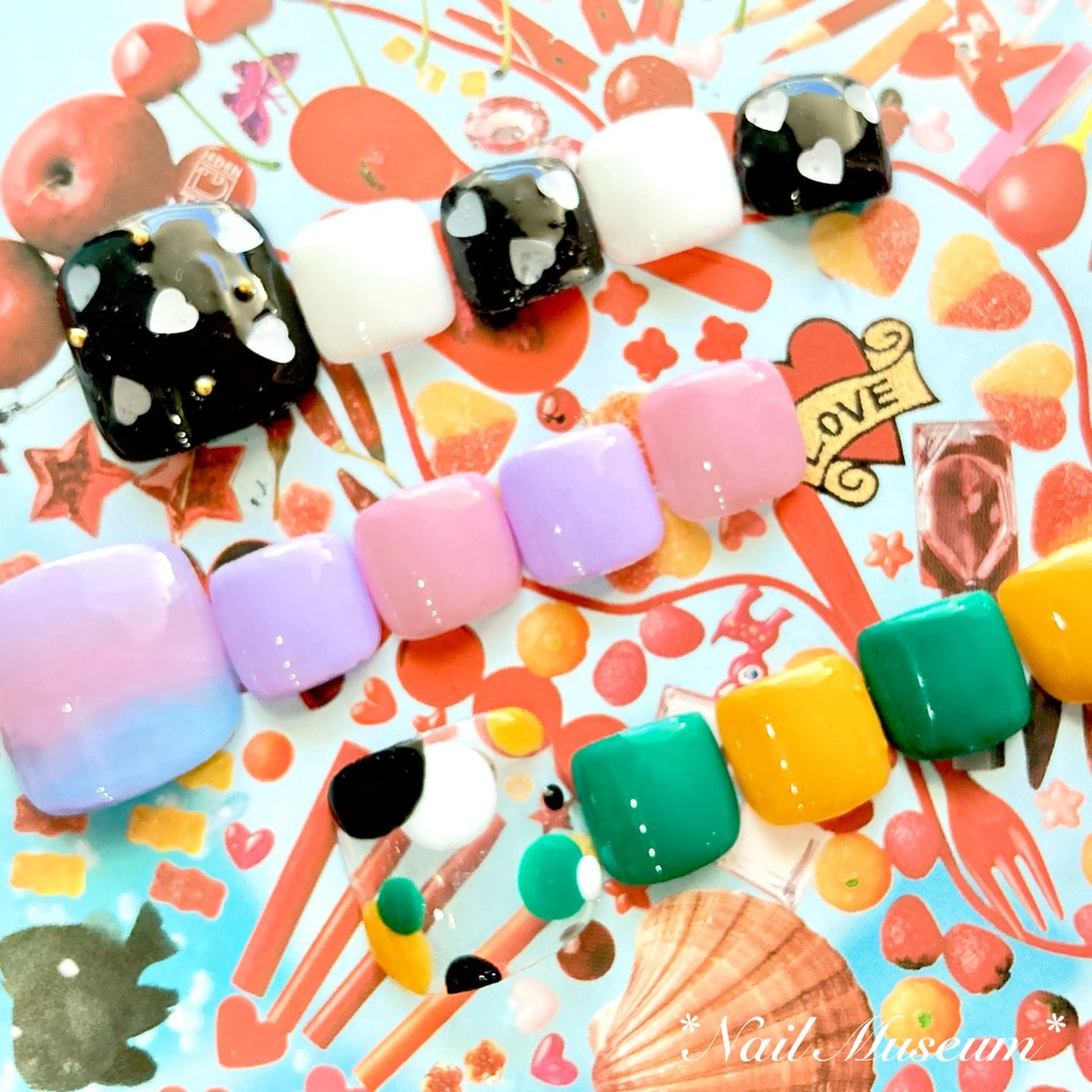 ネイル フットネイル nailmuseum KAMATARIのネイルデザイン