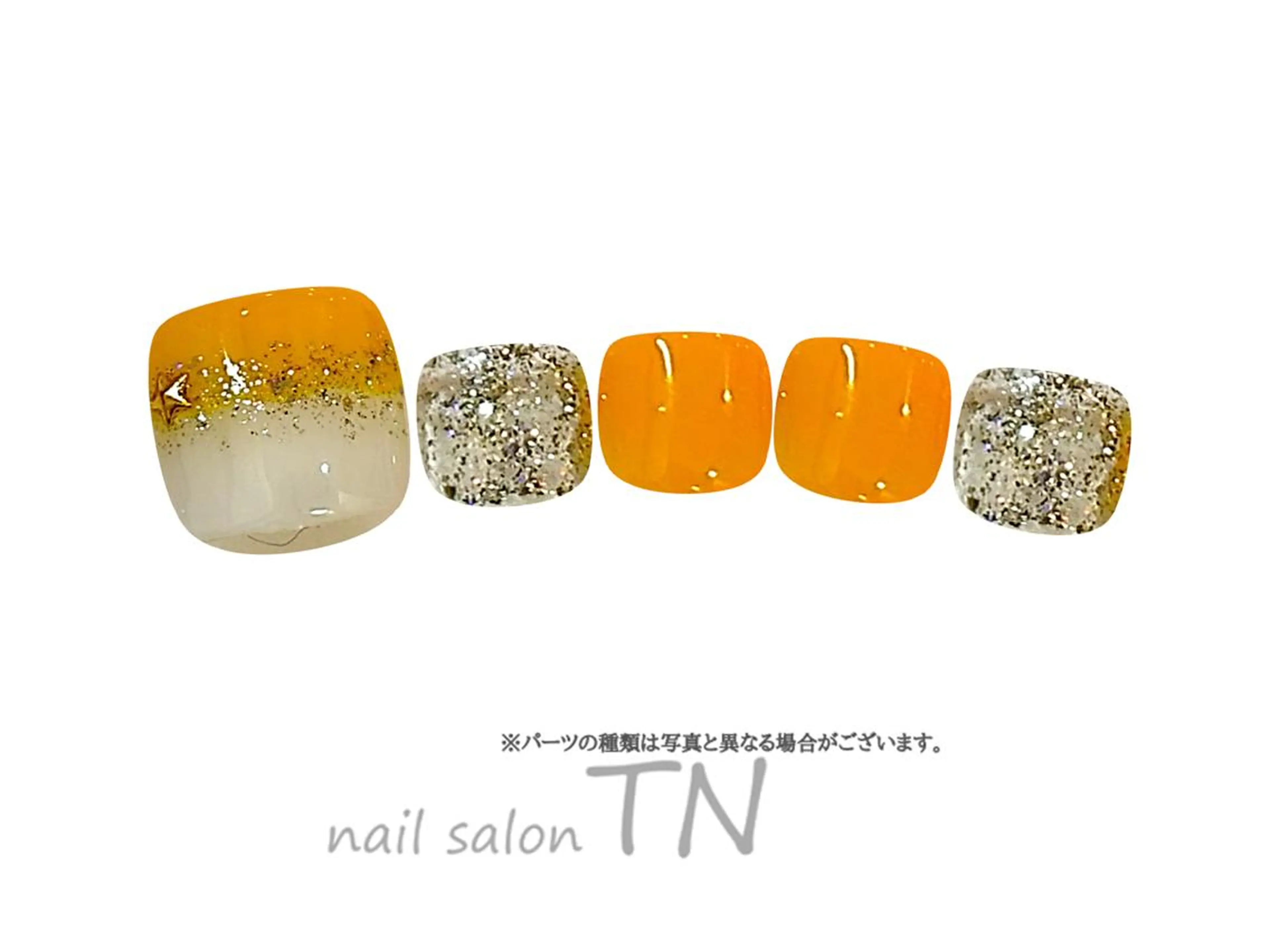 ネイル フットネイル 中島 実穂のネイルデザイン