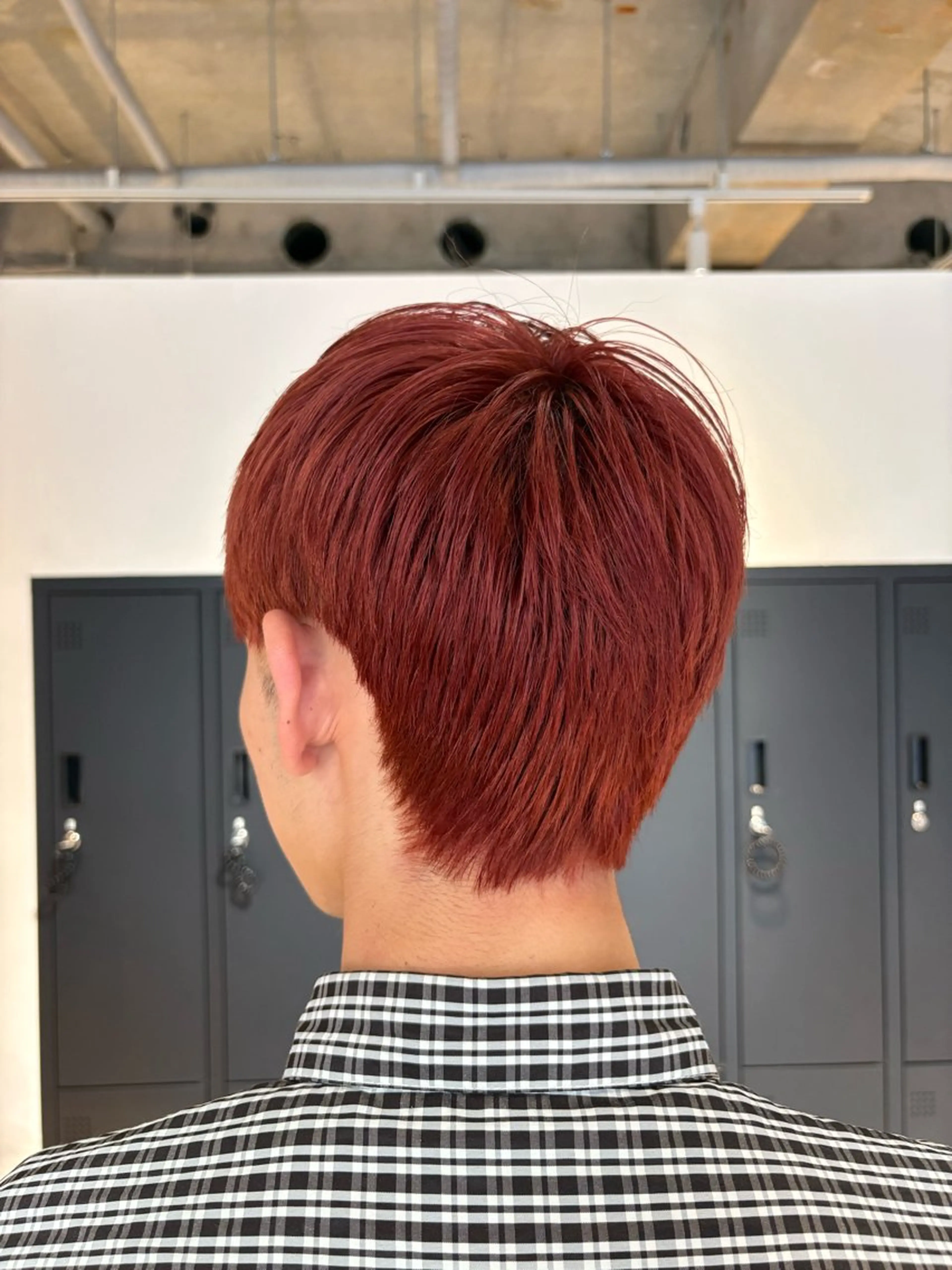 ショート カラー メンズ メンズブリーチ ブリーチ ダブルカラー レッドカラー カット ヘアカラー 🌊インナーカラー 🐬櫻井海星のヘアスタイル