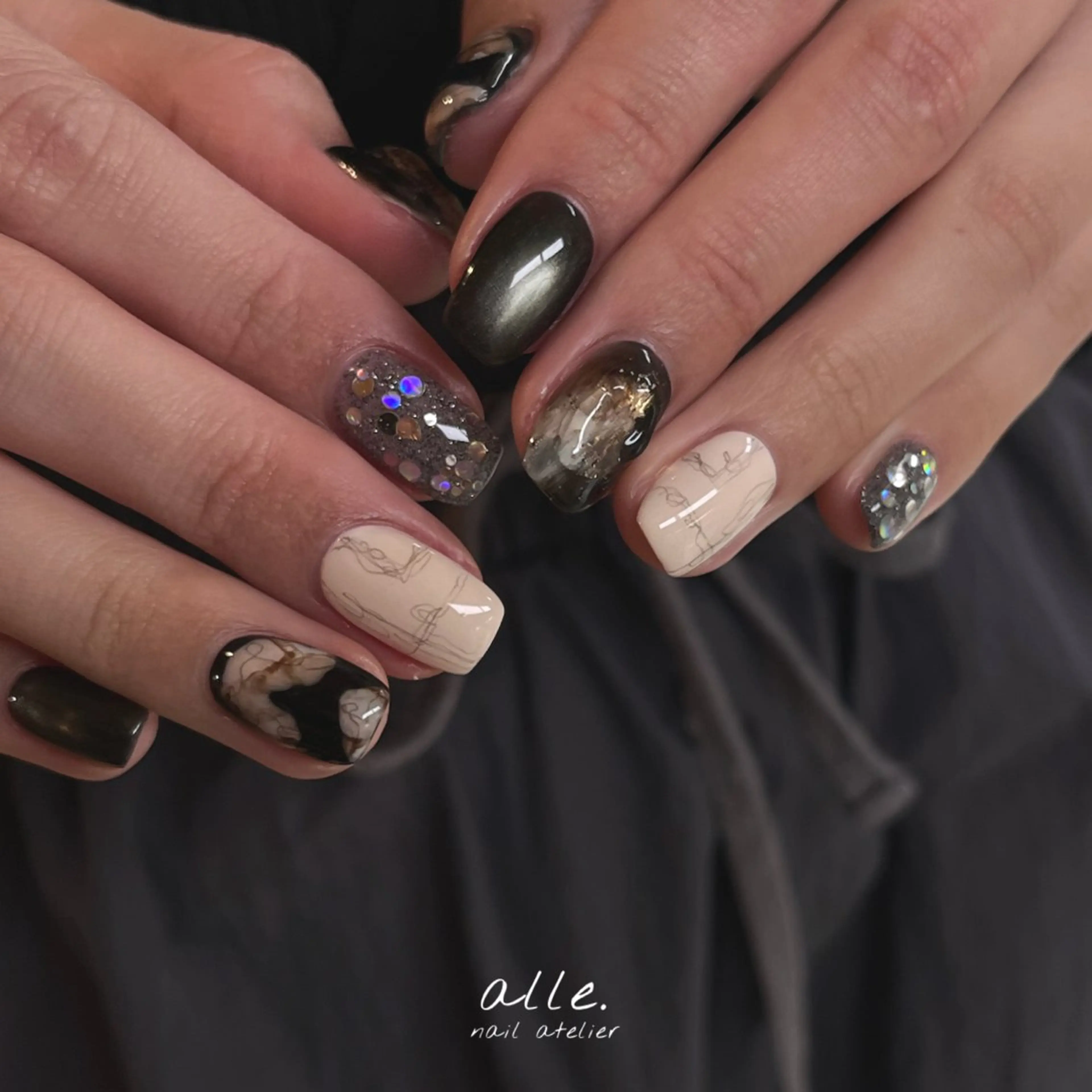 ネイル ハンドネイル atelier alle.のネイルデザイン