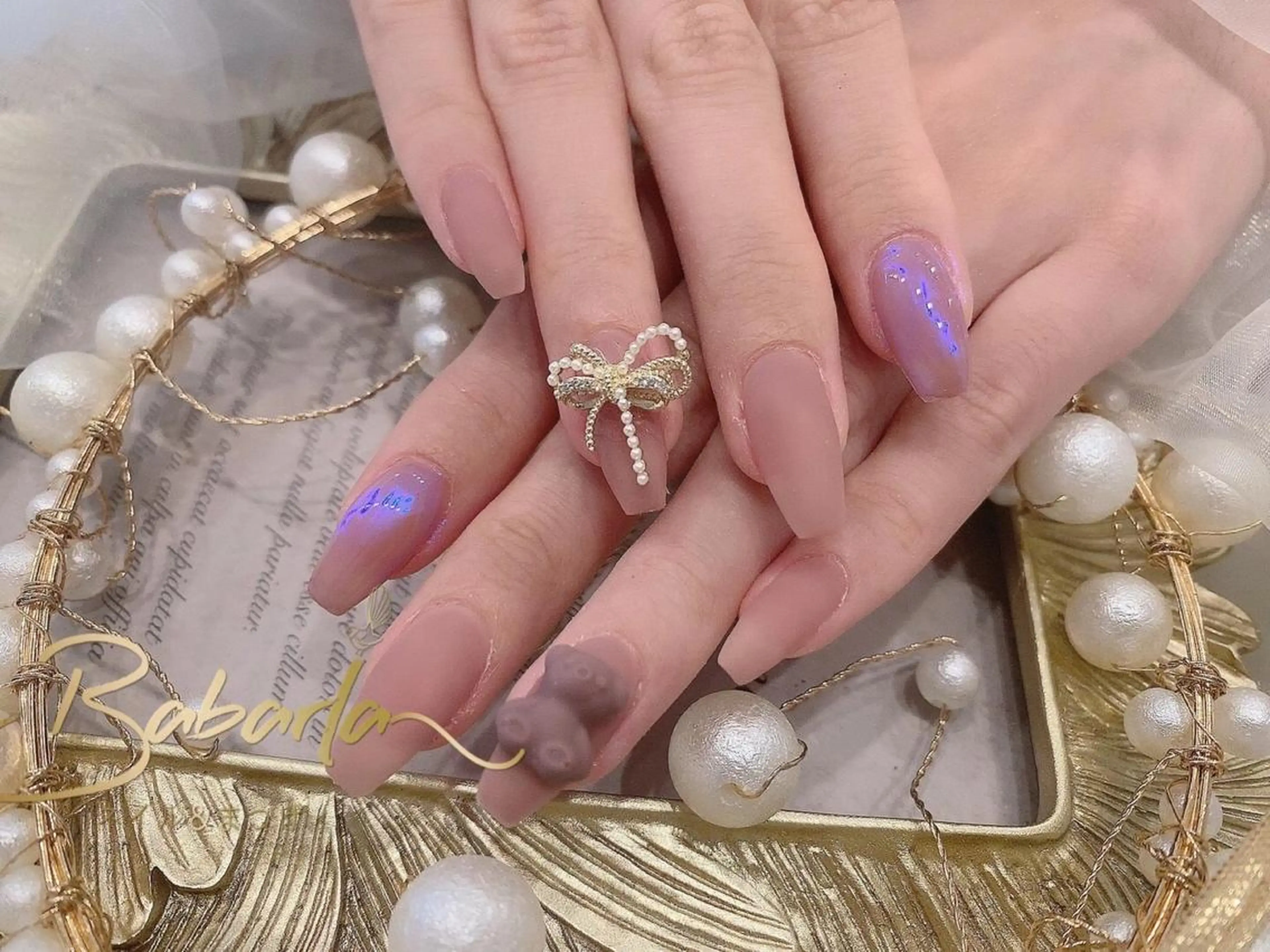 ネイル マットネイル Babarla Nailのネイルデザイン