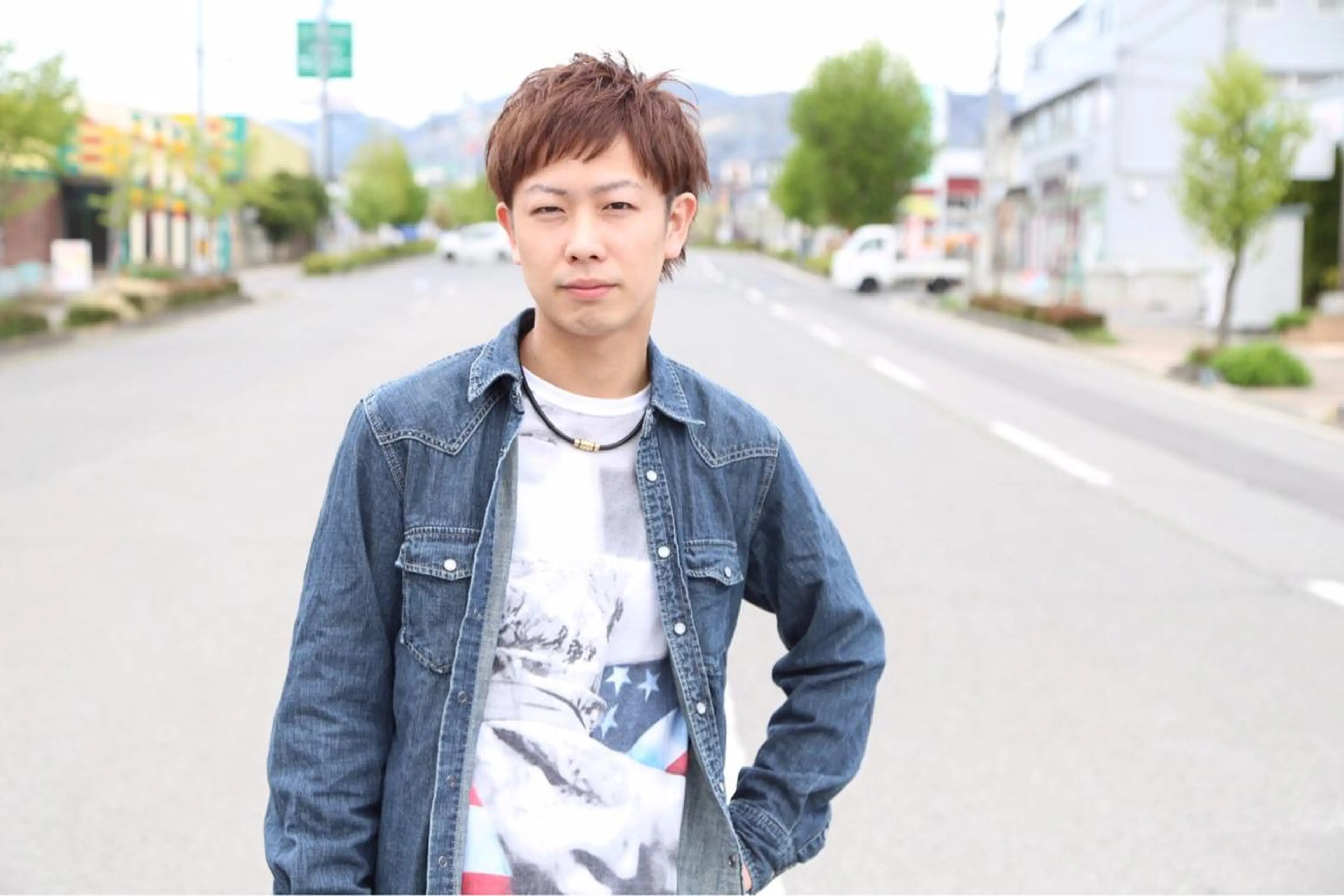 ショート カラー メンズ HAIRSILVA徳間店所属・石倉 真のヘアスタイル