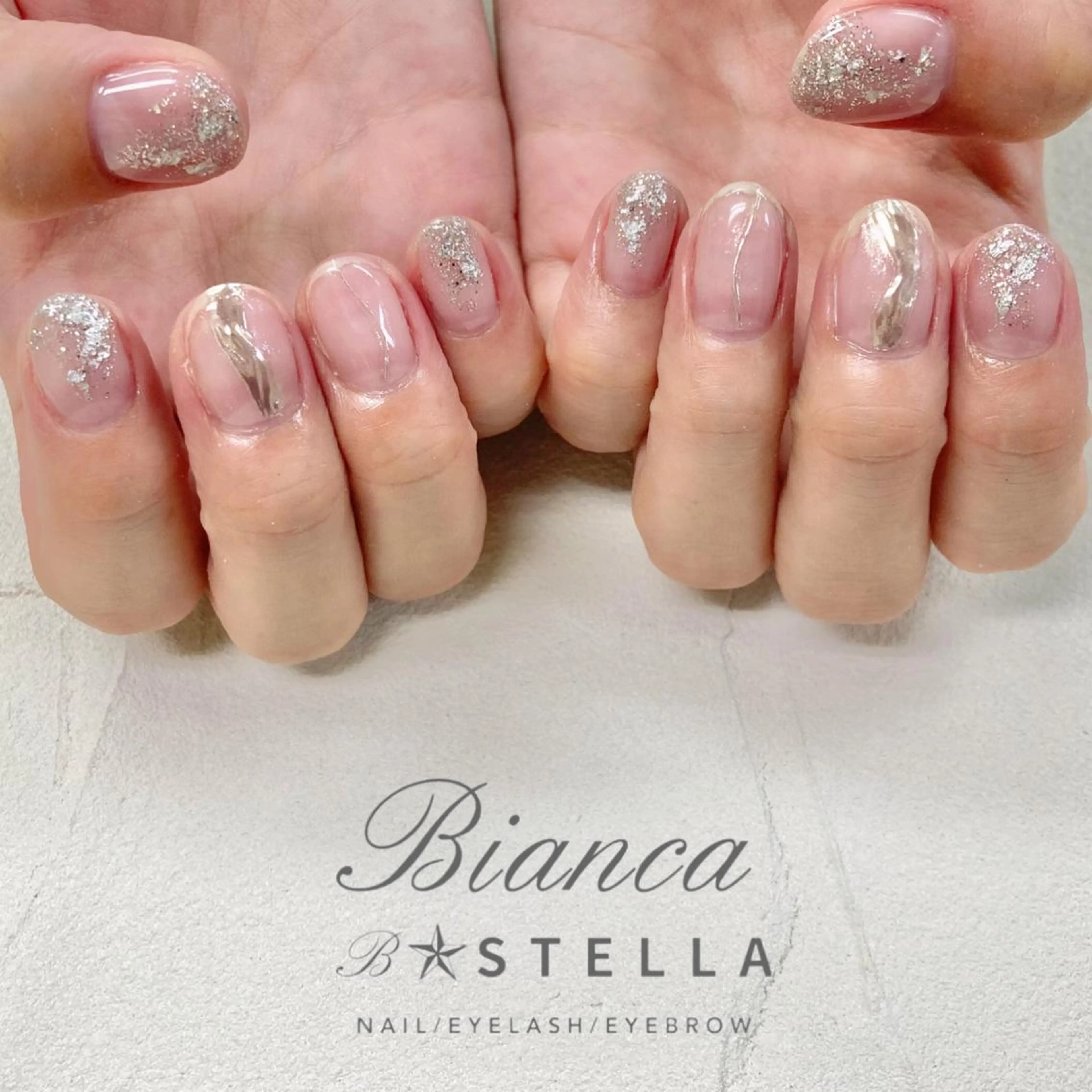 ネイル ラメ(グリッター) ハンドネイル Mojyam nail所属・松本 実咲のネイルデザイン