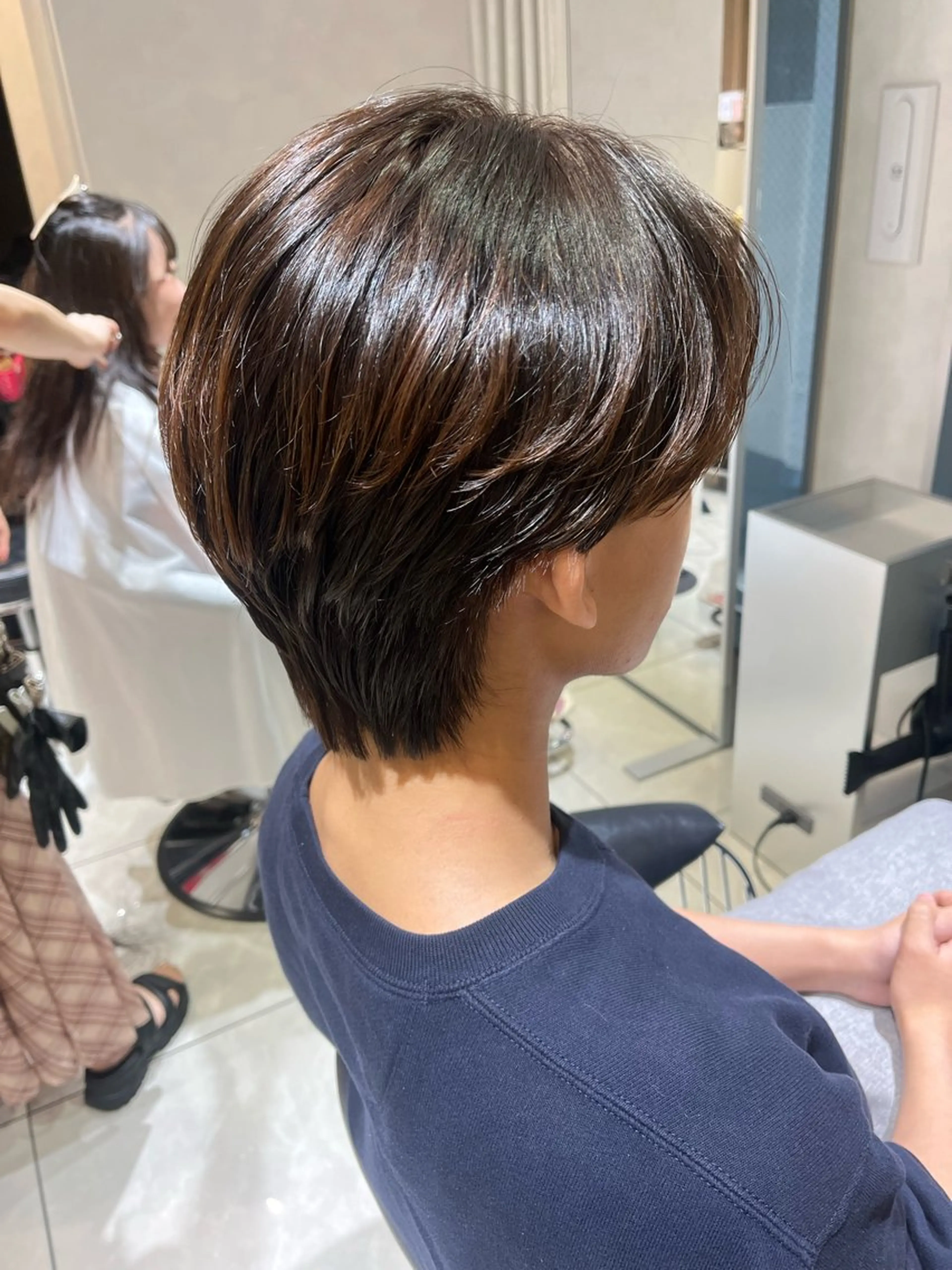 パーマ メンズ カット パーマ メンズセンターパート 池袋/wakanaのヘアスタイル