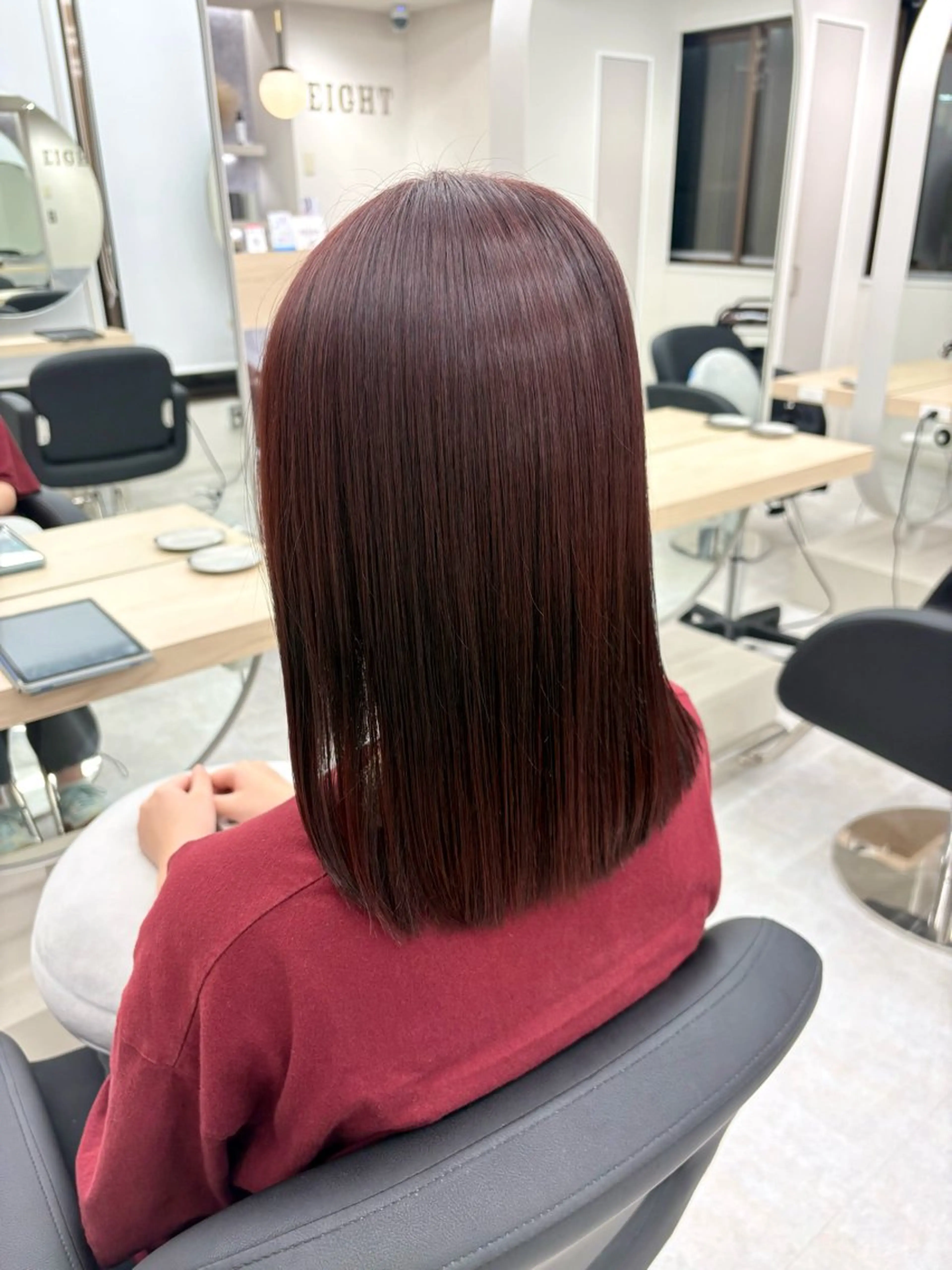 ミディアム カラー レッドカラー ヘアカラー Nao 【EIGHT札幌】のヘアスタイル