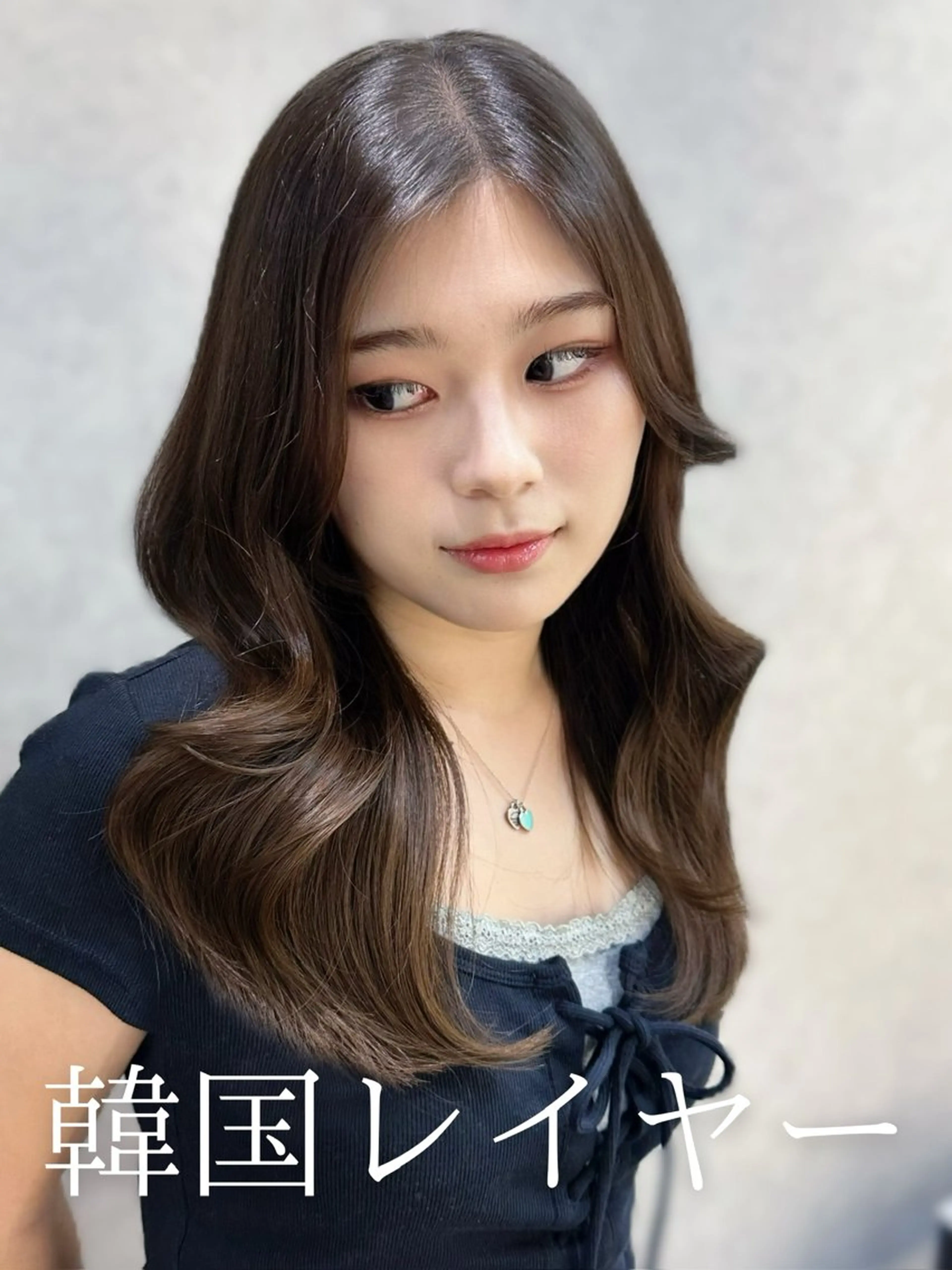 セミロング 韓国風パーマ/ 韓国ヘア/大森千寛のヘアスタイル