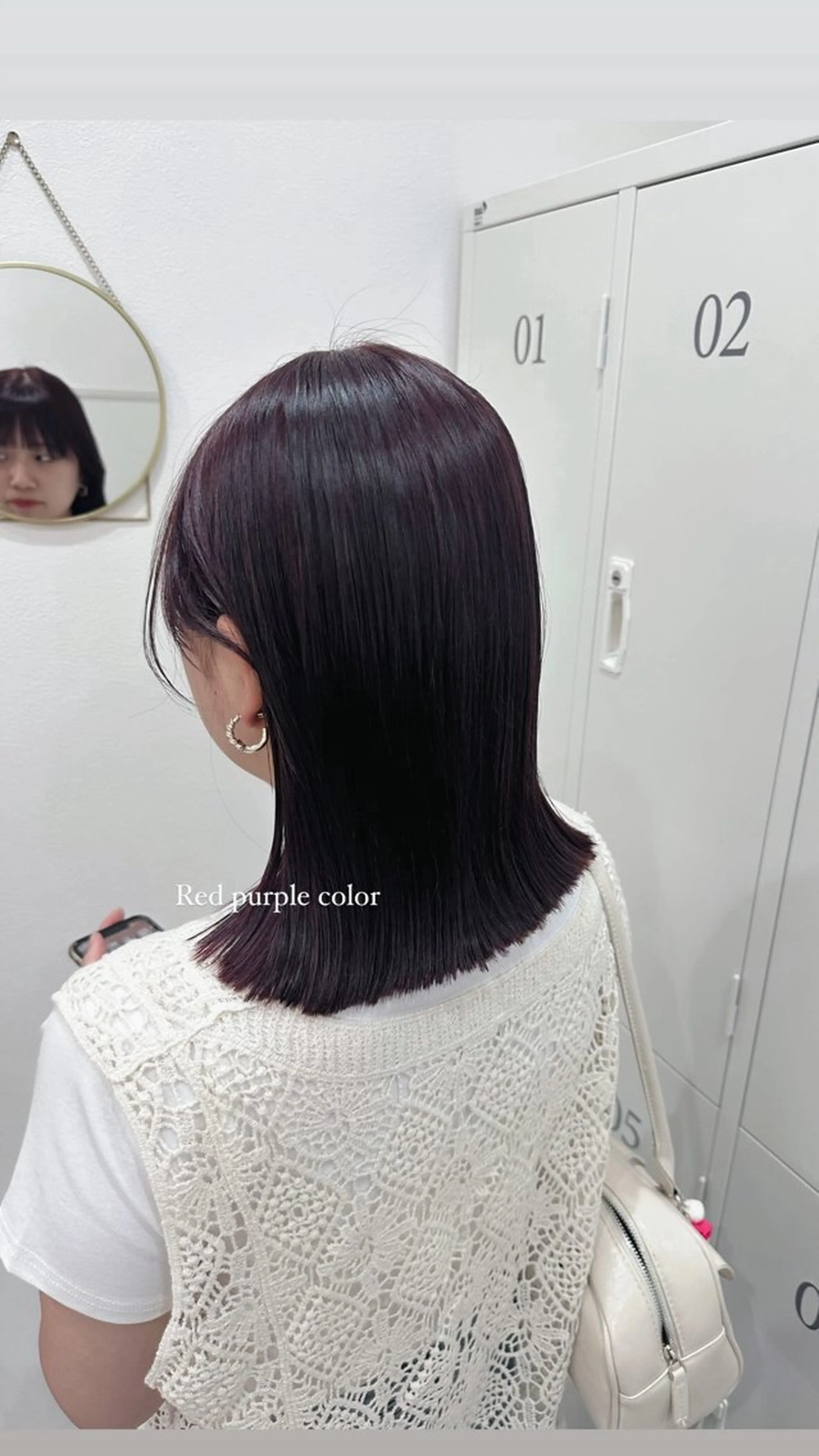 ミディアム カラー パープルカラー レッドカラー カット ヘアカラー トリートメント SOYON 豊田土橋1号店所属・🫧SOYON non🫧のヘアスタイル