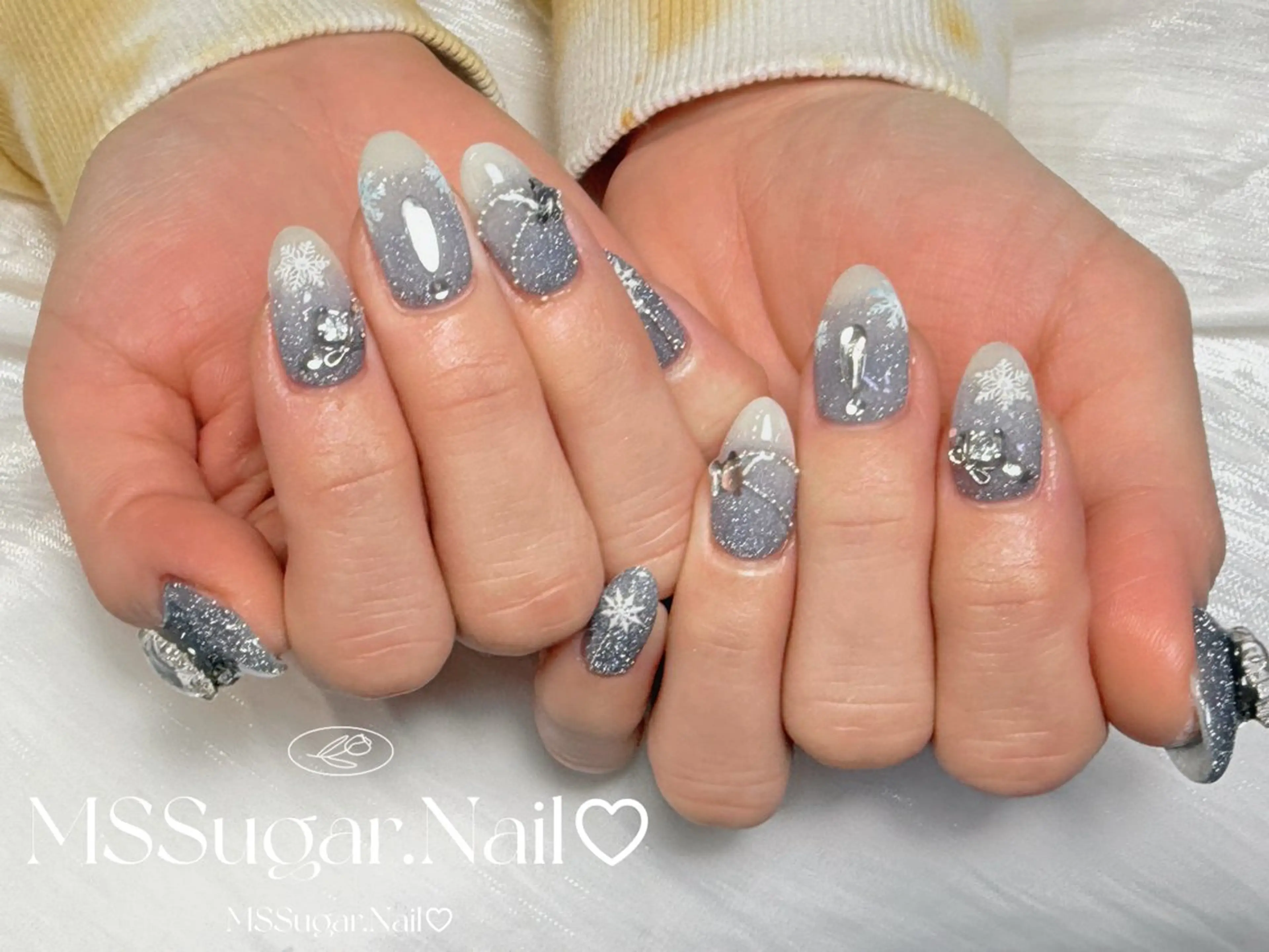 ネイル ハロウィン ロングネイル マグネットネイル スカルプネイル ネイルチップ ハンドネイル MSSugar Nailのネイルデザイン