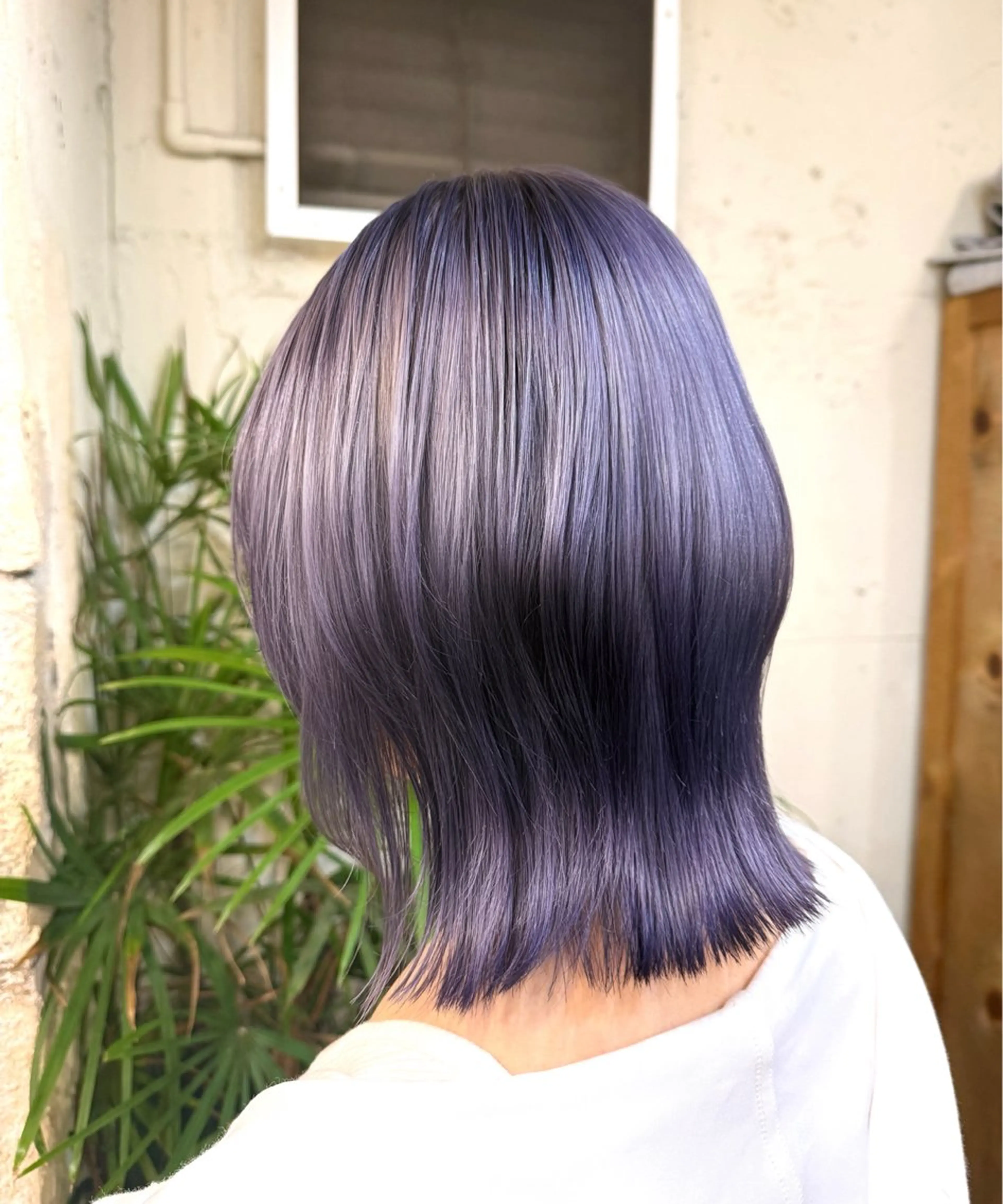 ミディアム カット ヘアカラー CREDGARDEN 吉祥寺所属・ツヤ髪 透明感カラー ゆいなのヘアスタイル