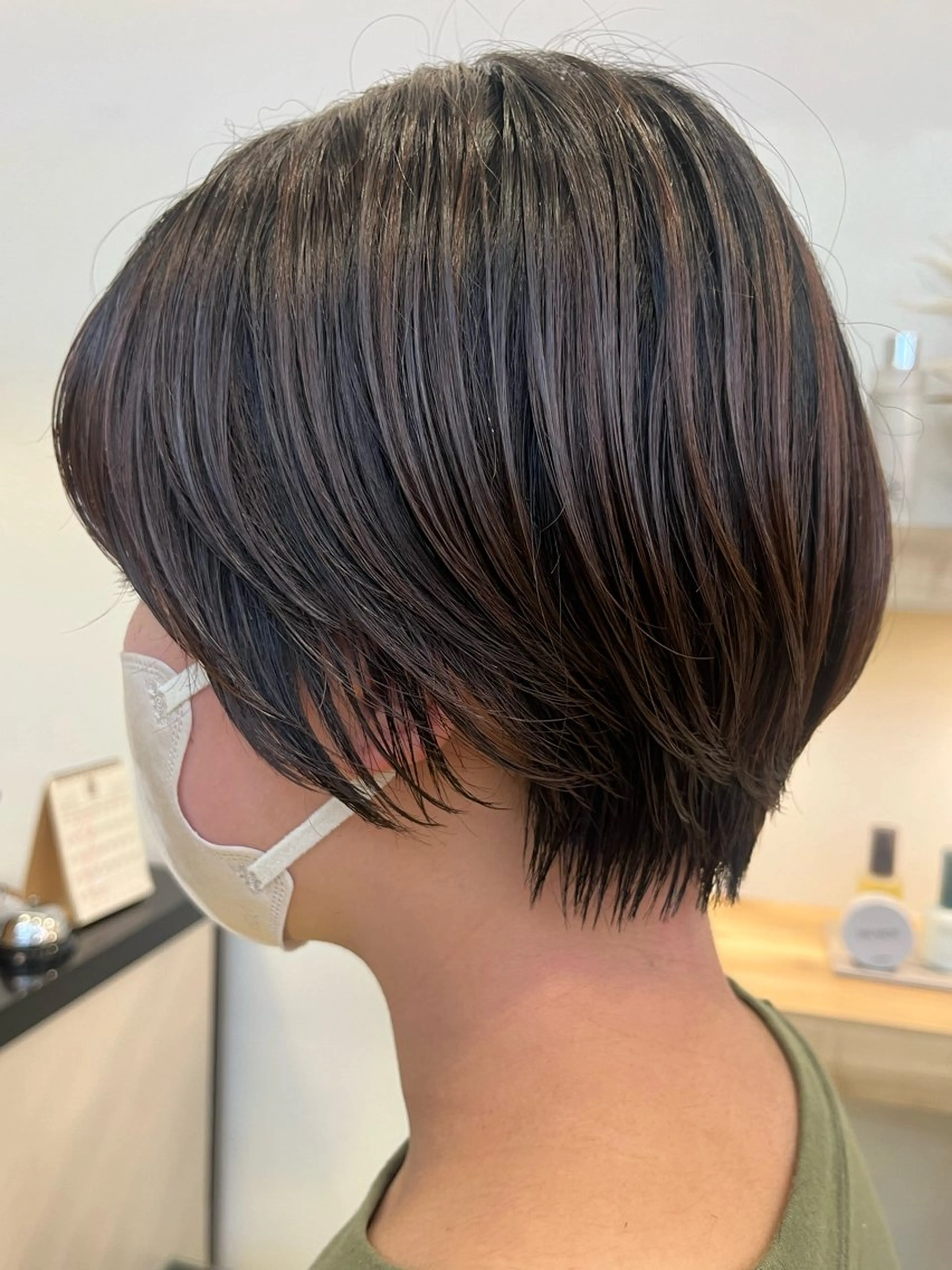 ショート ショートヘア コテ巻き風パーマ🫧 麻尋のヘアスタイル