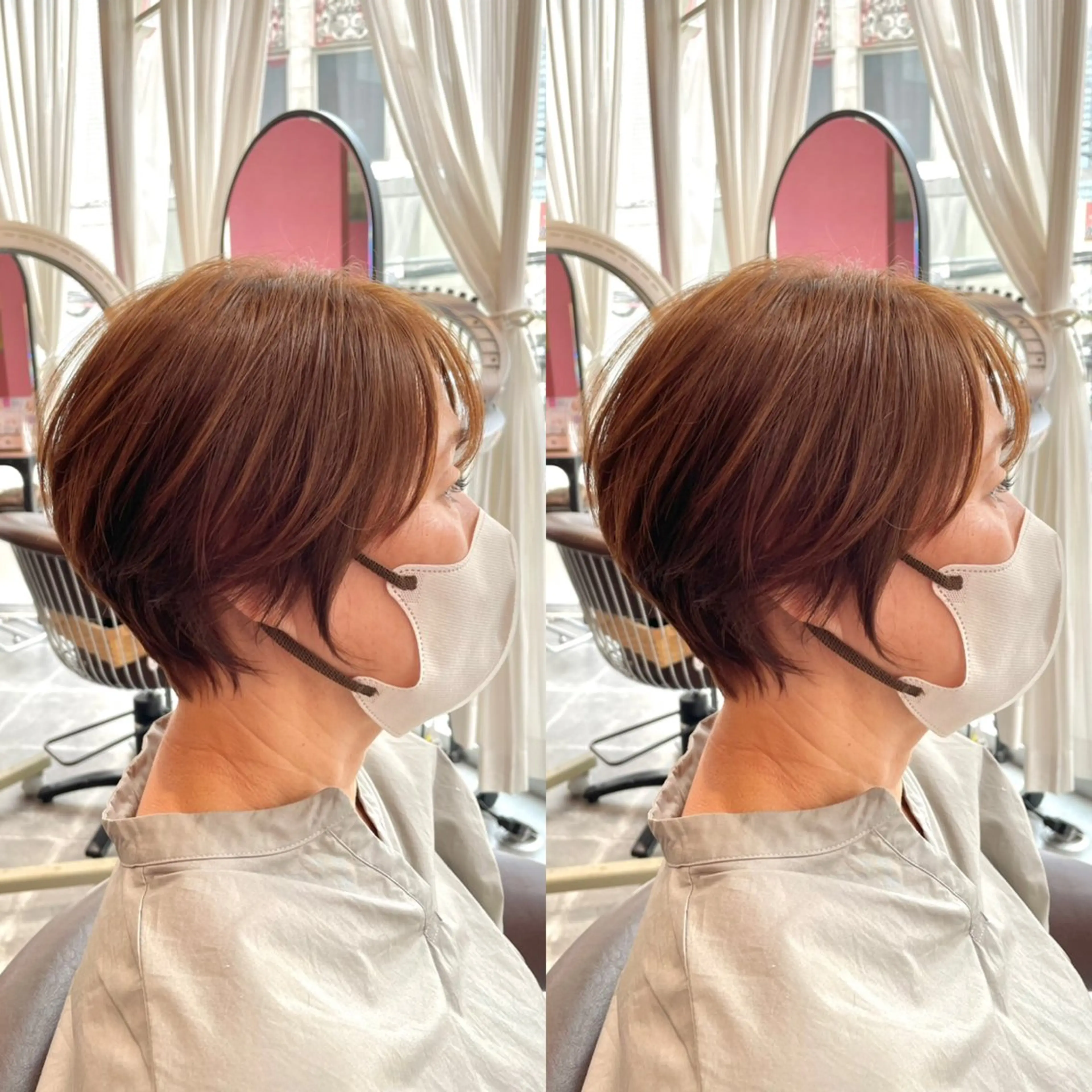 ショート カット トリートメント ヘッドスパ 【似合わせショート】 岡　那輝のヘアスタイル