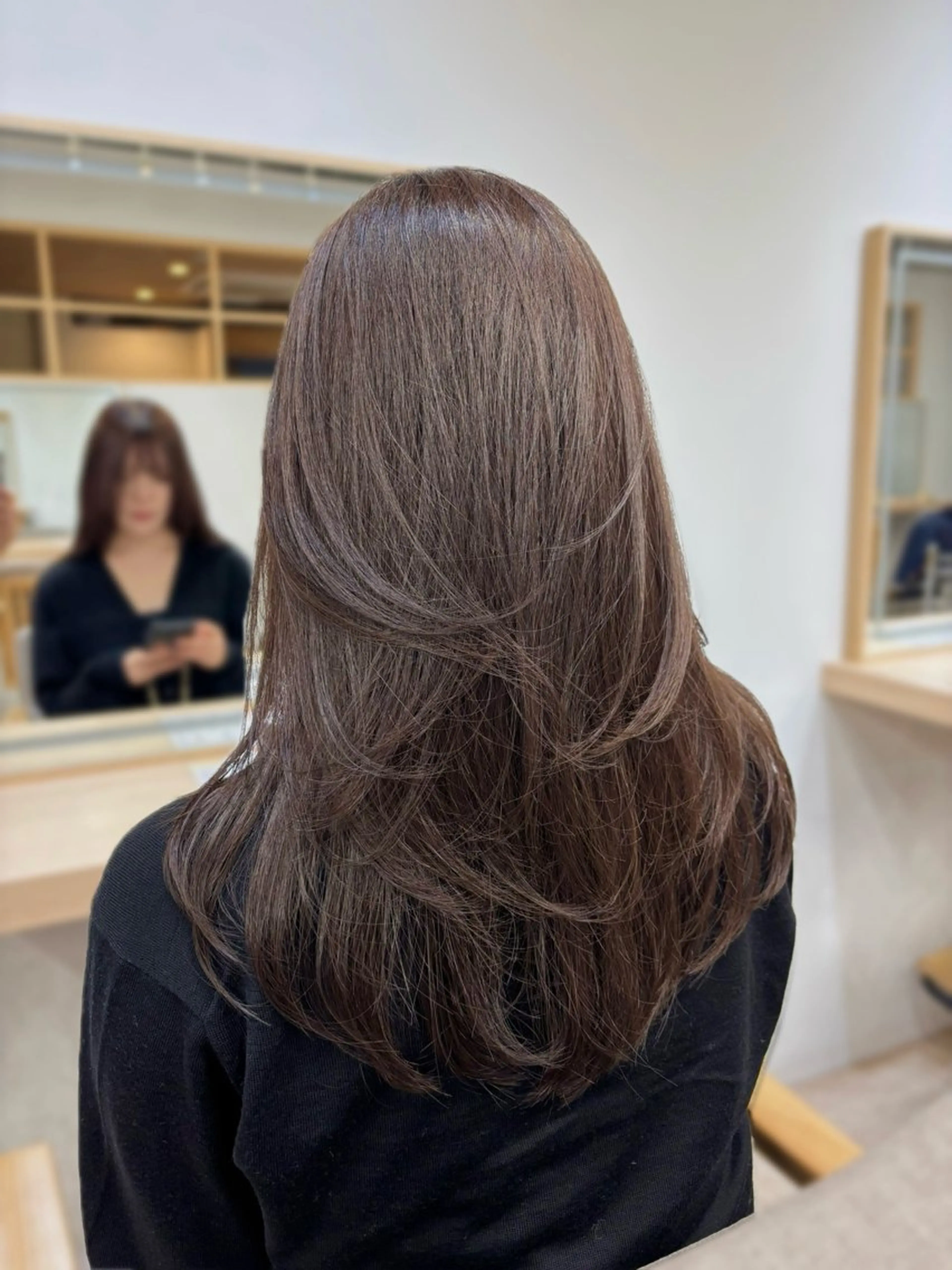 セミロング カラー little×kuruku 銀座2号店 【リトルクルク】所属・🗽うる艶/メンズ Yui🗽🗺️のヘアスタイル