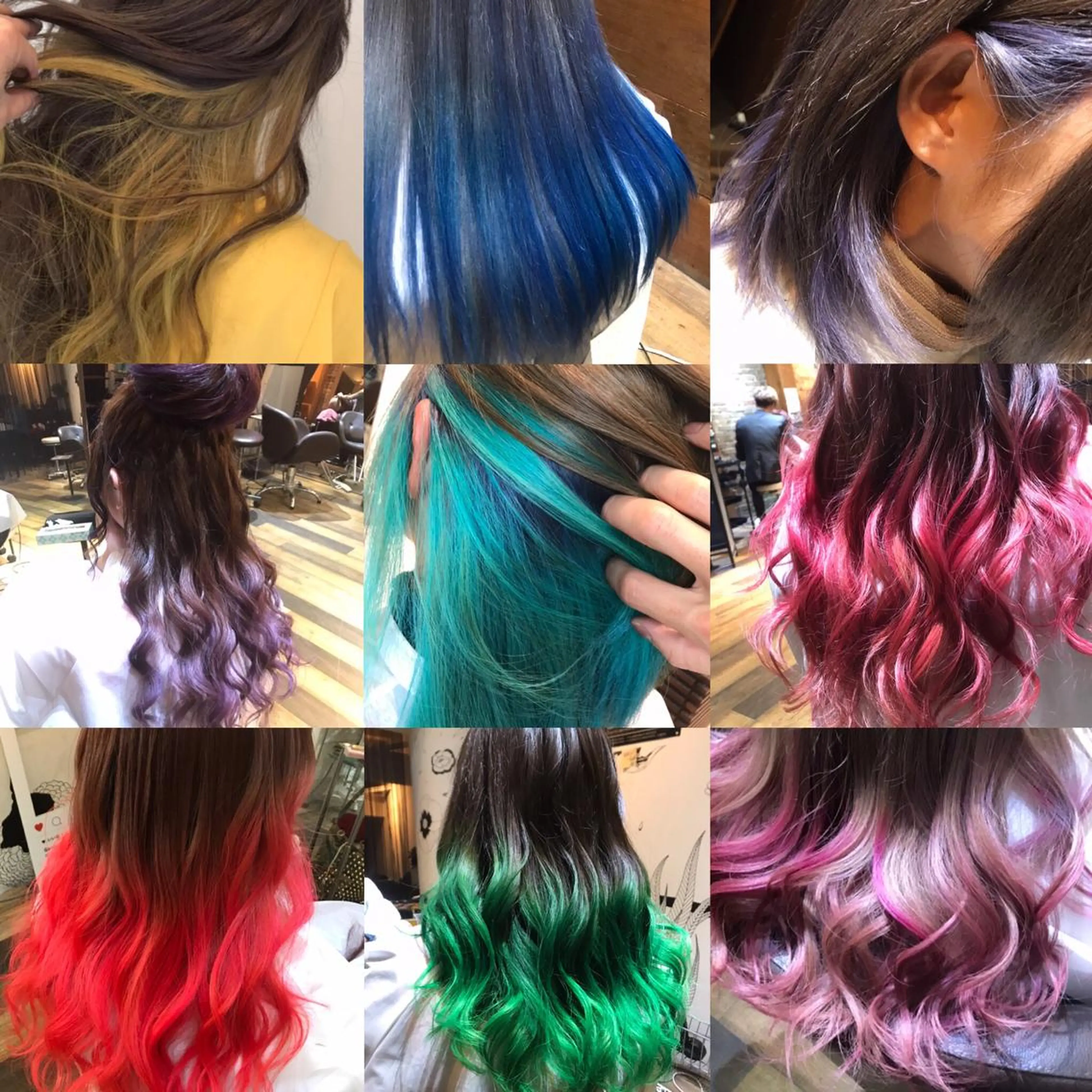 《他と被りたくない❣️》🌈派手髪🌈インナーカラー（ブリーチ込み）の写真