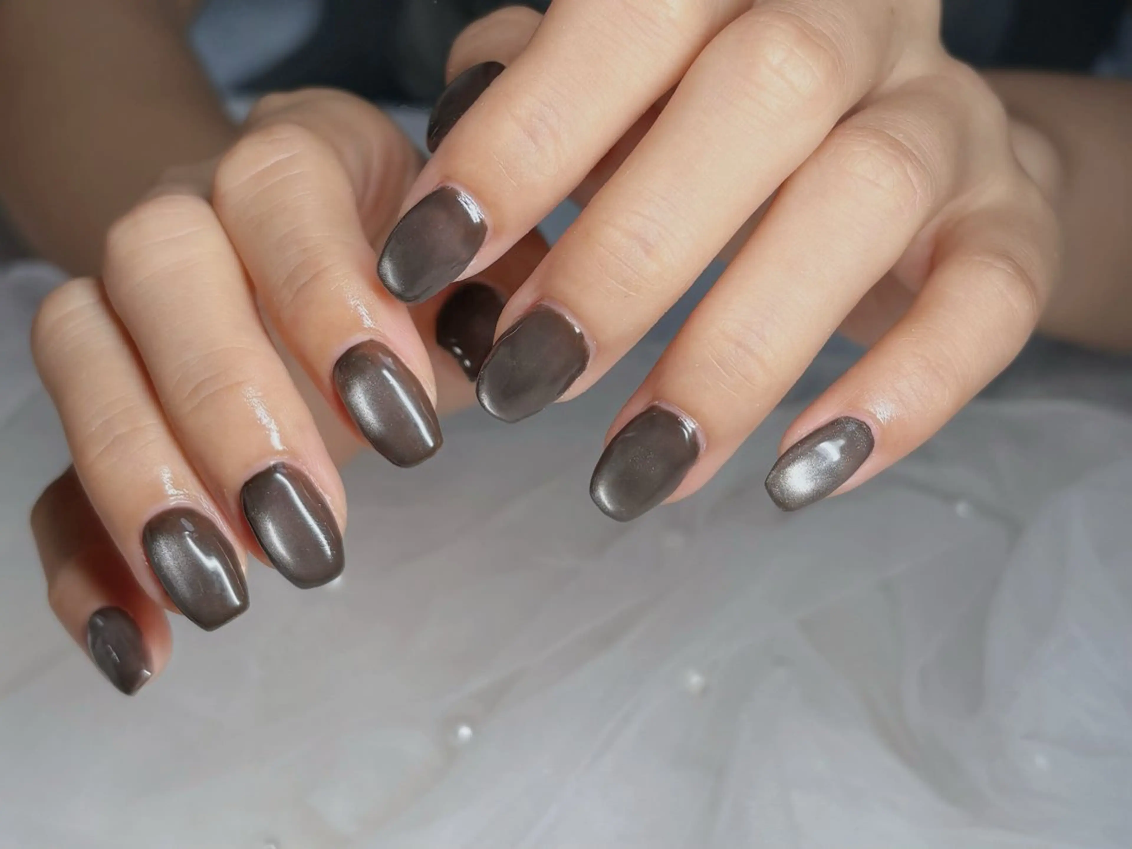 ネイル マグネットネイル シンプルネイル ハンドネイル cerisier 坂本のネイルデザイン