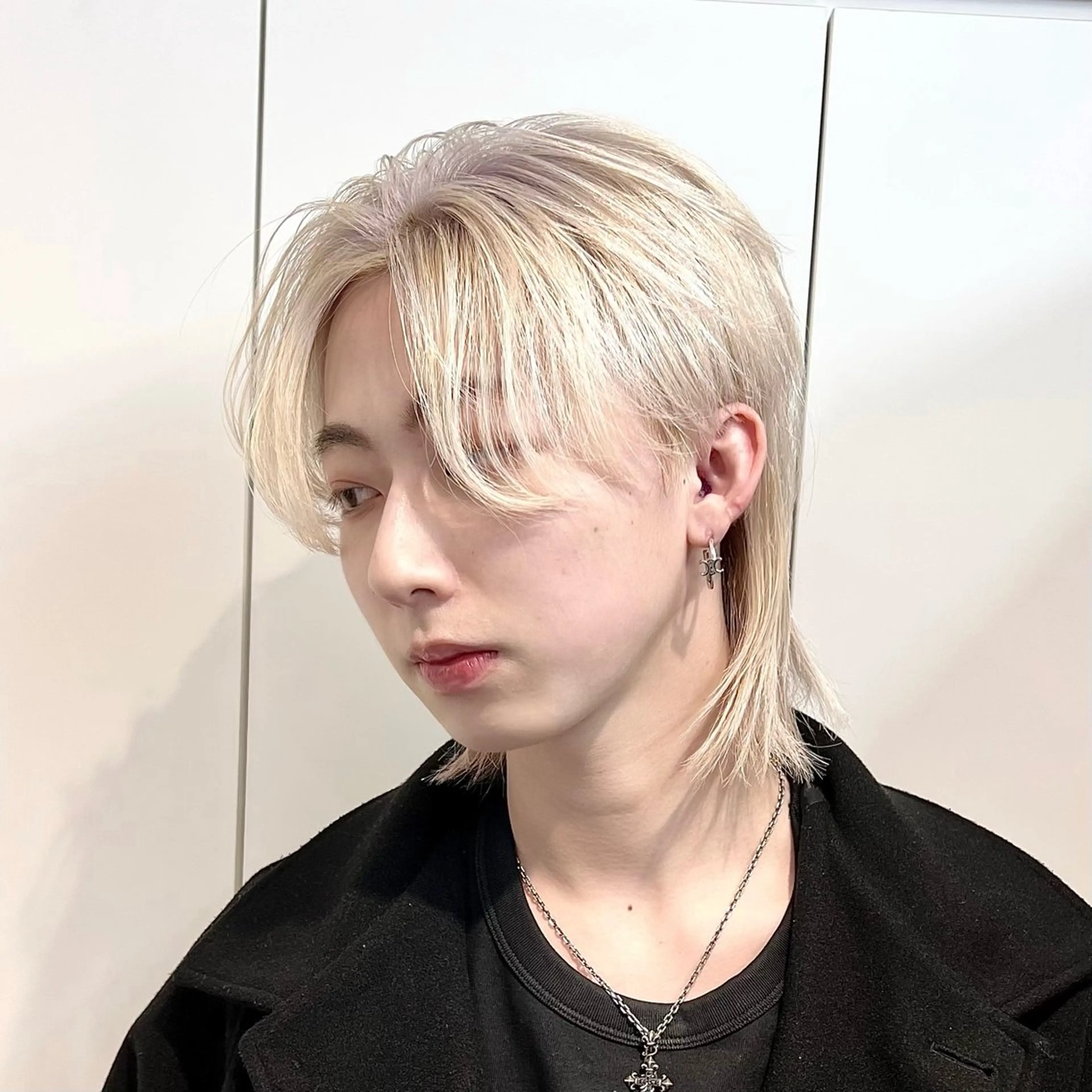 カラー メンズ メンズバレイヤージュ メンズブリーチ ダウンパーマ メンズ韓国風 メンズパーマ 【メンズ特化✨】 縮毛矯正/千原涼麻のヘアスタイル