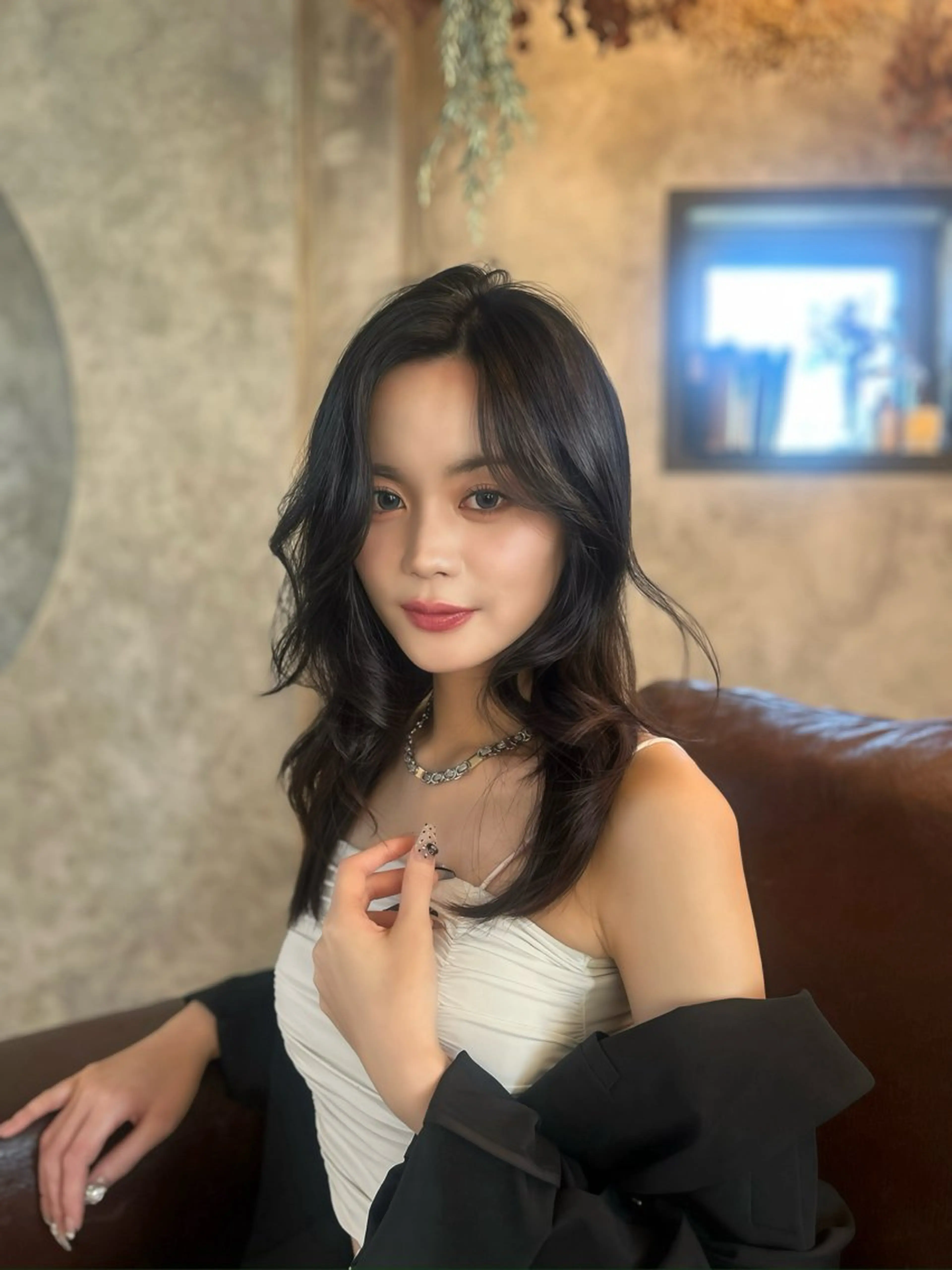 ロング レイヤーカット カット ヘアカラー CLETO Licaのヘアスタイル