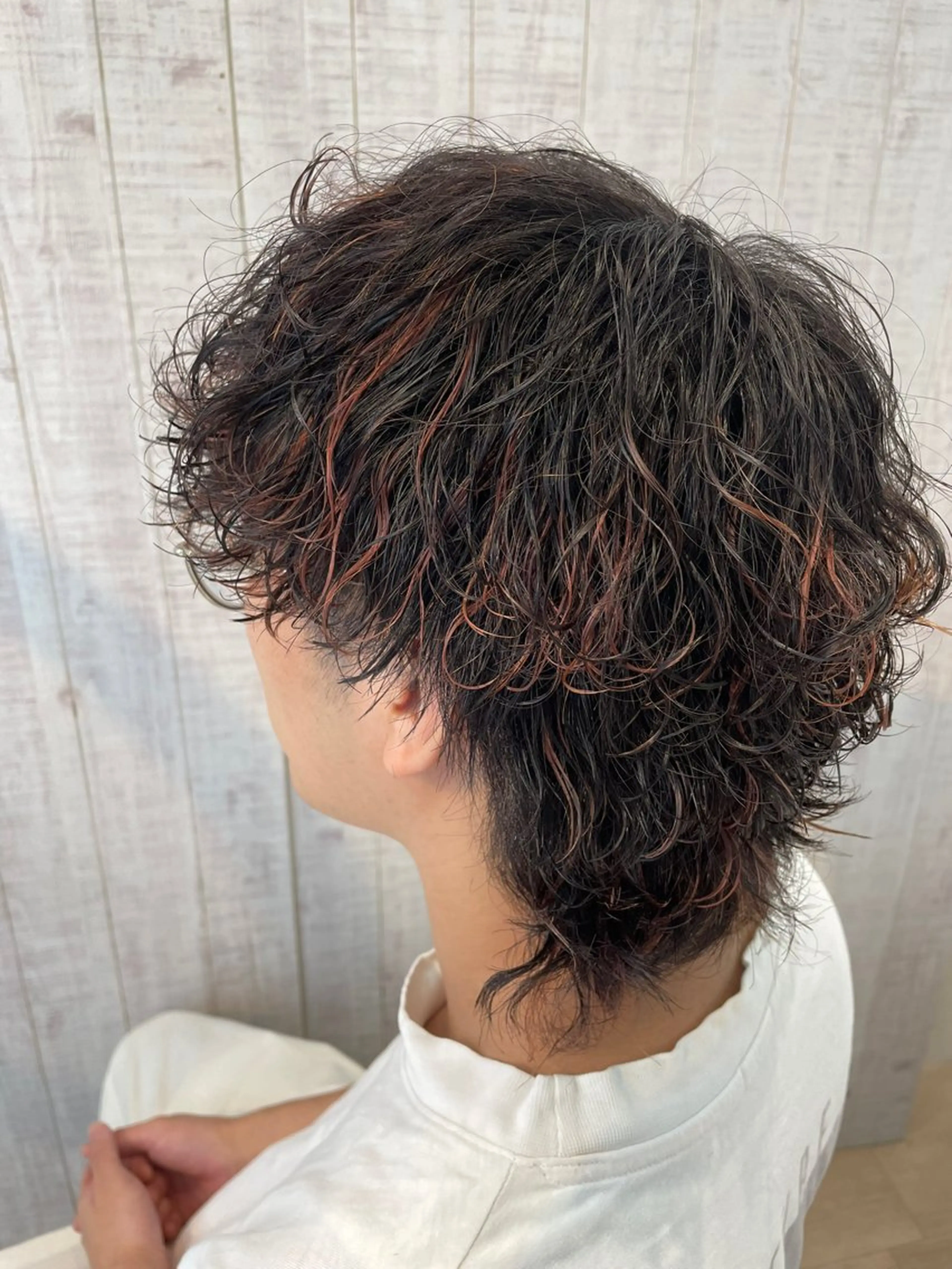 パーマ メンズ 朝比奈 優之介のヘアスタイル