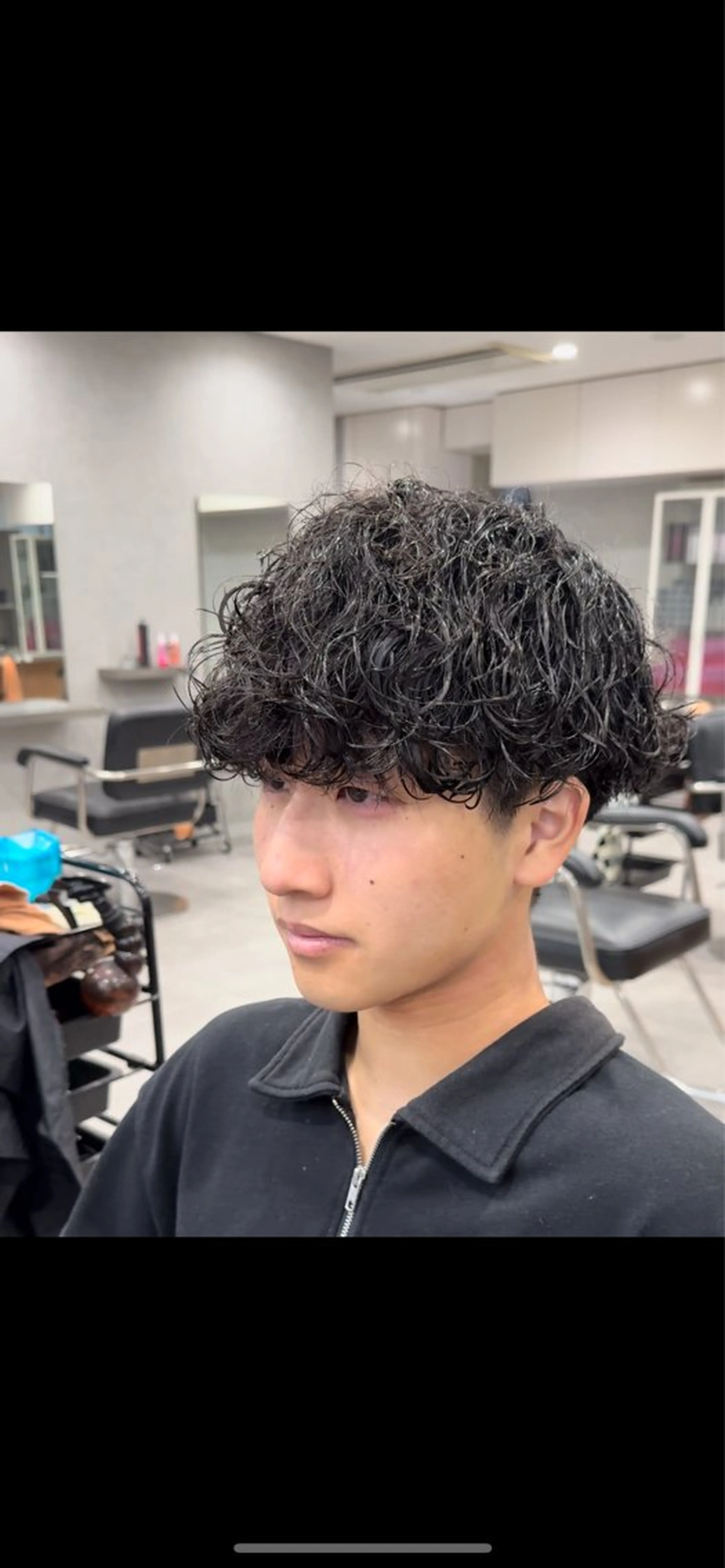 メンズ 波巻きスパイラル/ メンズパーマ/ゆうひのヘアスタイル