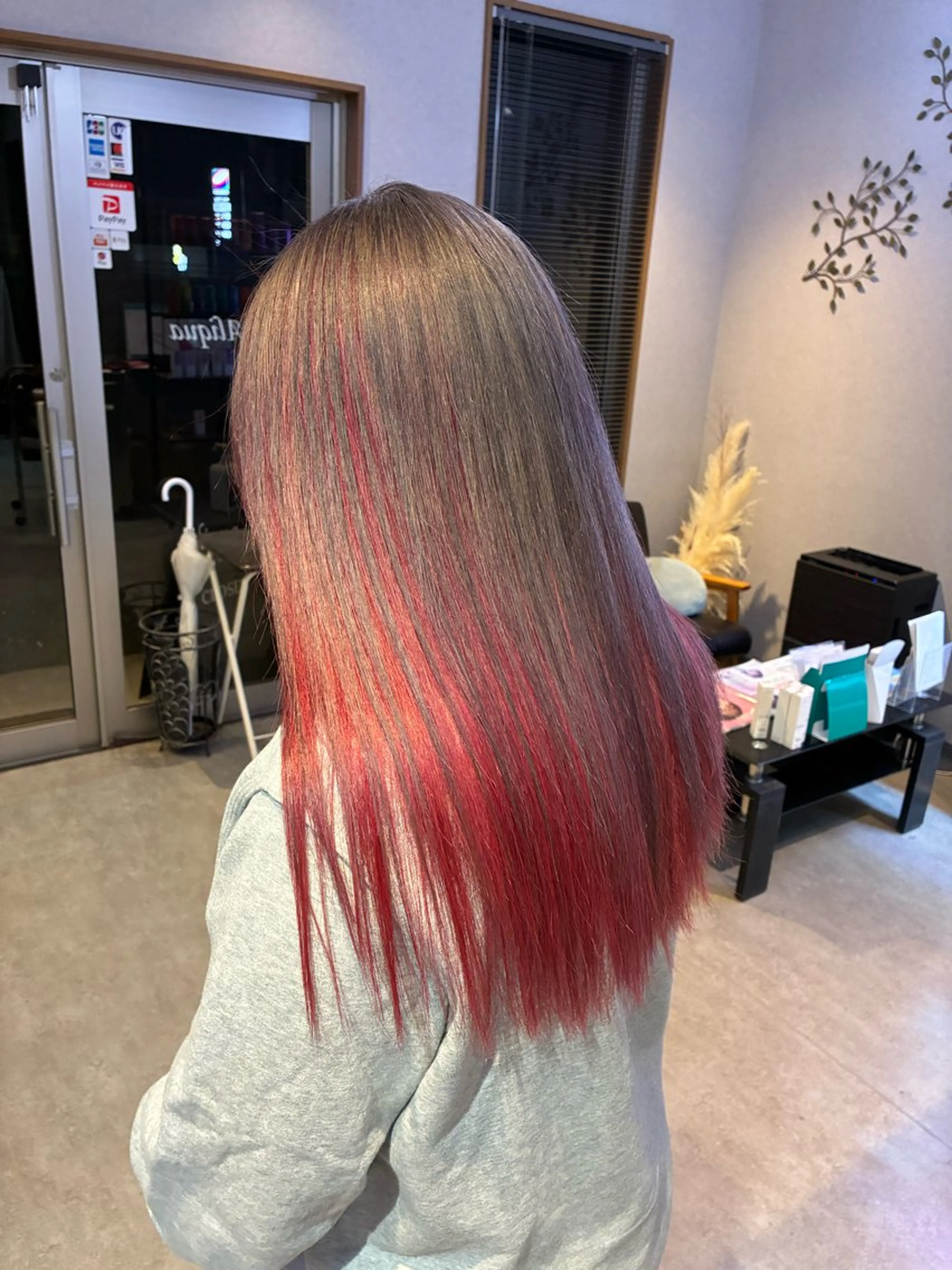 セミロング カラー カット ヘアカラー 山本 貴弘のヘアスタイル