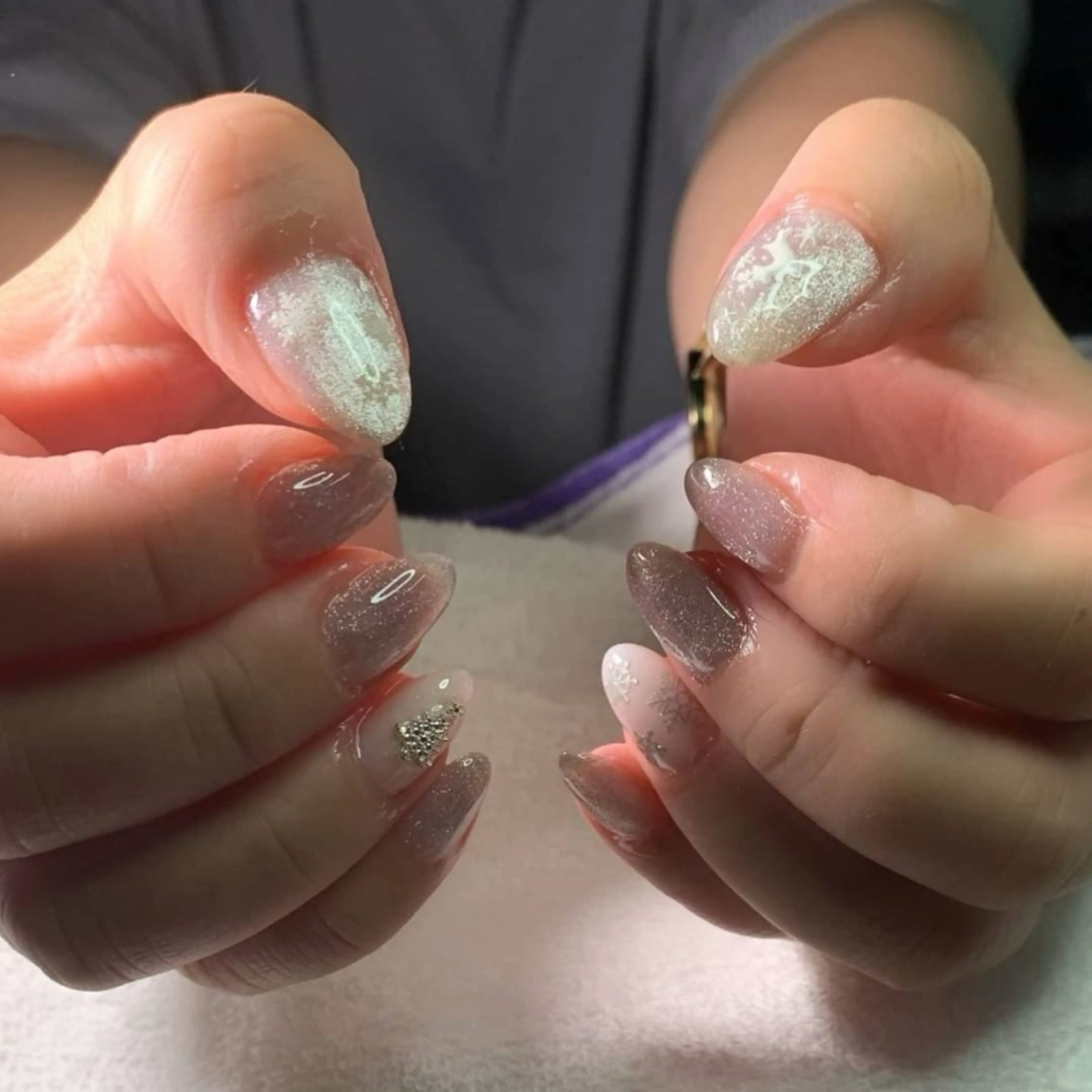 ネイル 冬ネイル クリスマス ハンドネイル MHR nailのネイルデザイン