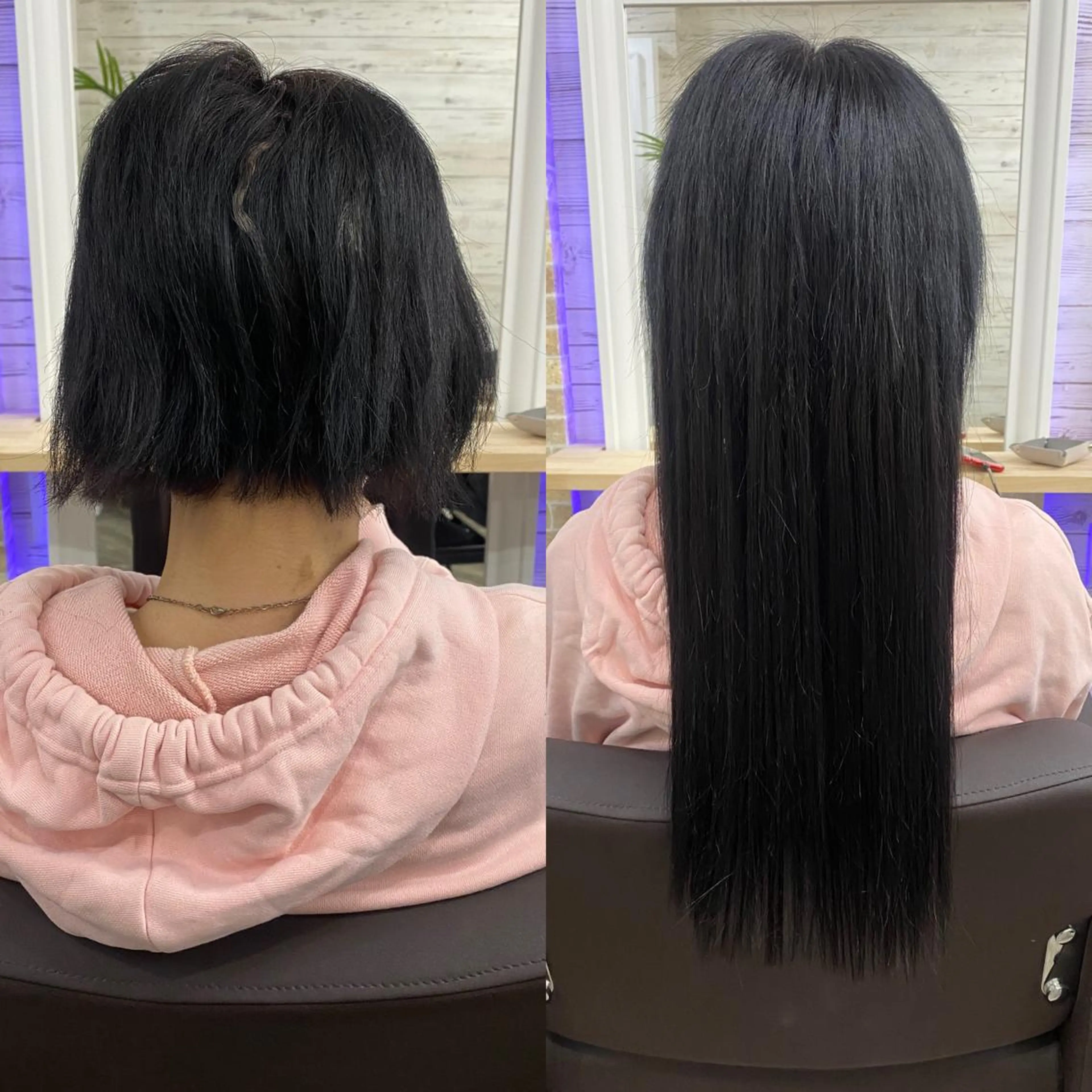 ロング カラー ヘアアレンジ ショートボブ 編み込みエクステ シールエクステ バレイヤージュ ベージュカラー LAVENDIA Azabu所属・LAVENDIA 初音のヘアスタイル