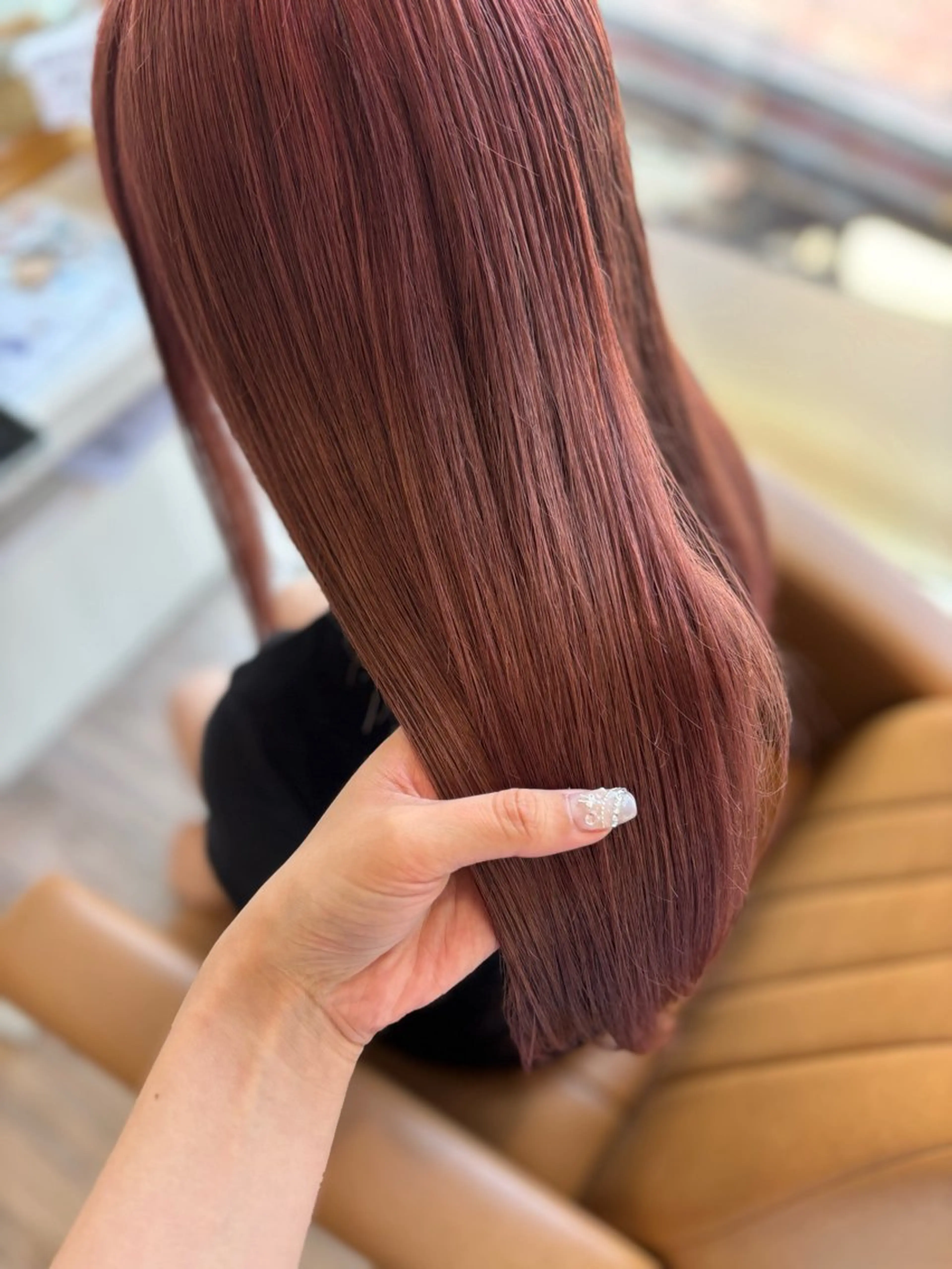 ロング カラー ヘアカラー トリートメント yui🥀/ボブ /ブリーチなしカラーのヘアスタイル