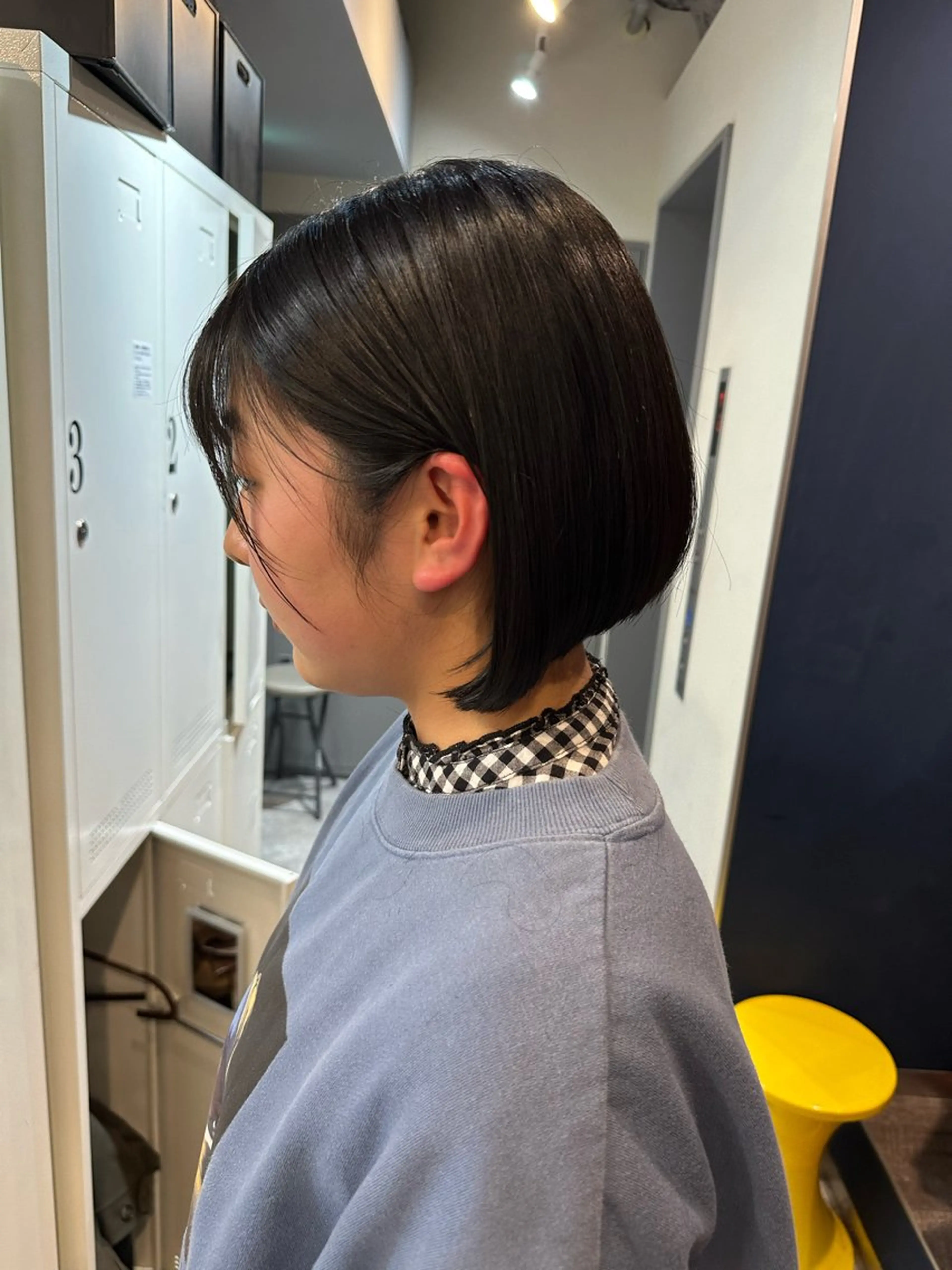 ショート カラー ボブ 小顔カット 巻けるケア縮毛矯正✨ ケアカラー✨山下のヘアスタイル